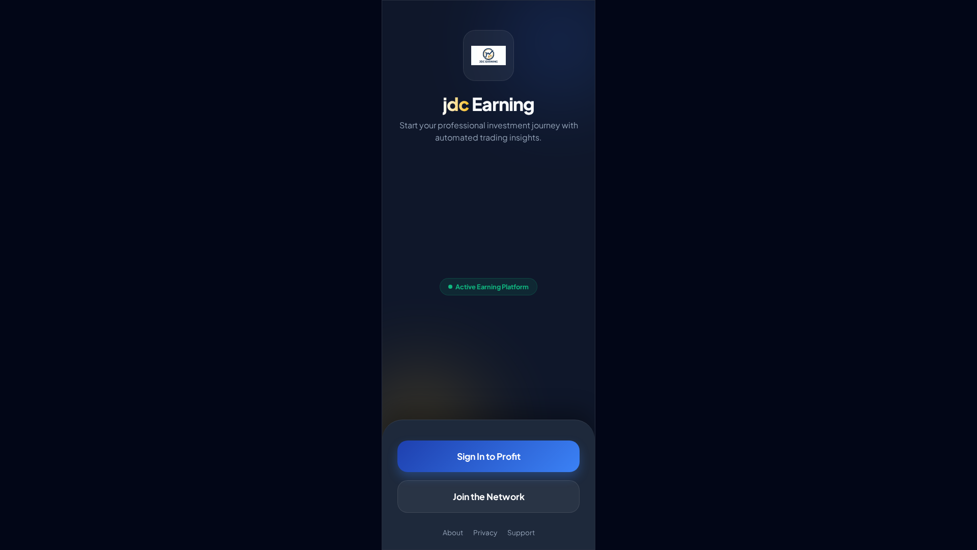 Screenshot of jdcearning.top