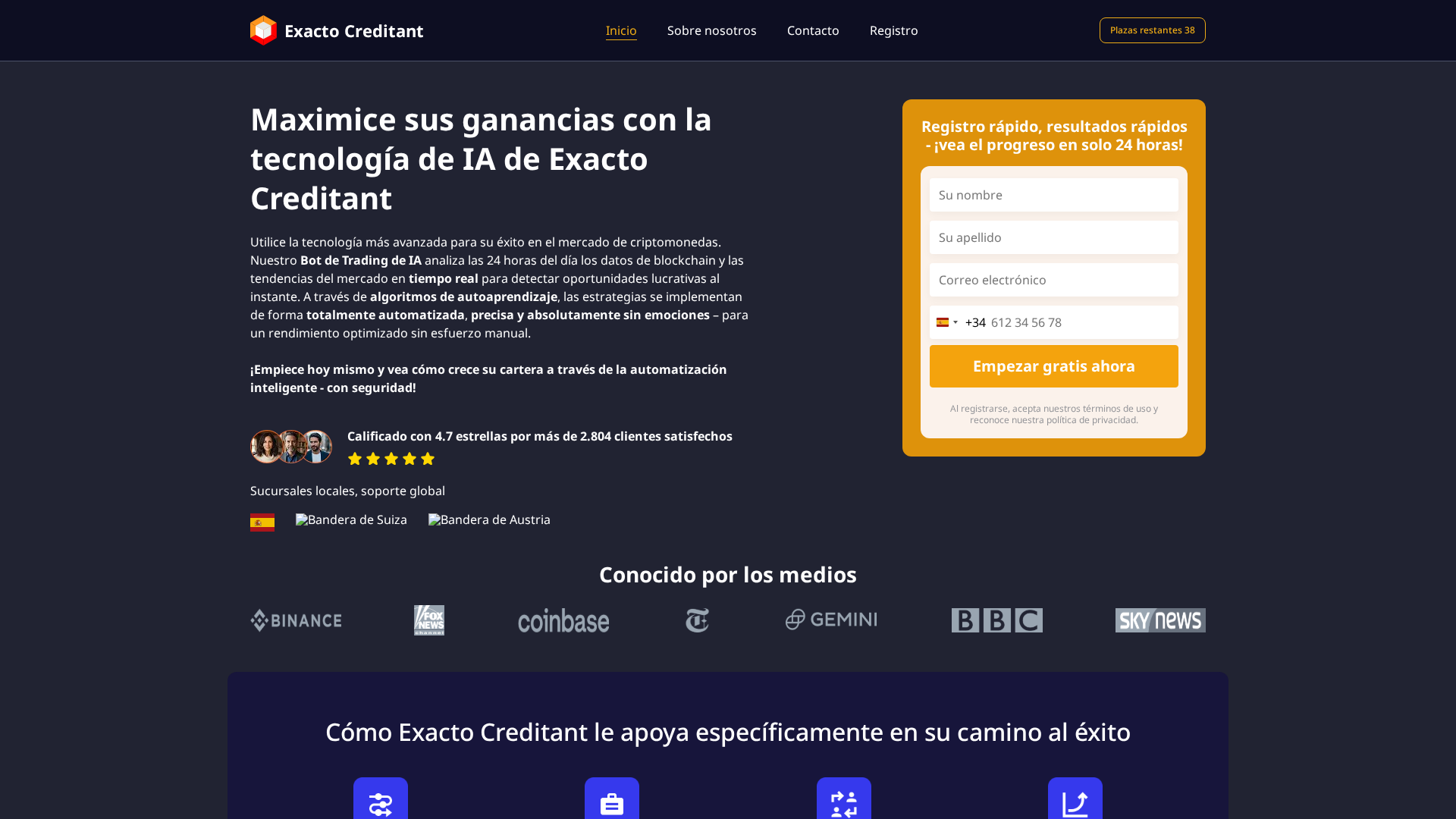 Screenshot of exacto-creditant.es