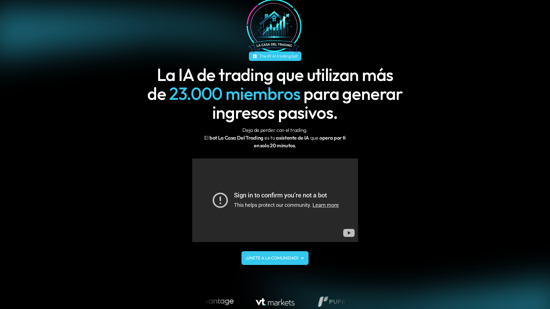 Screenshot of casadeltrading.com