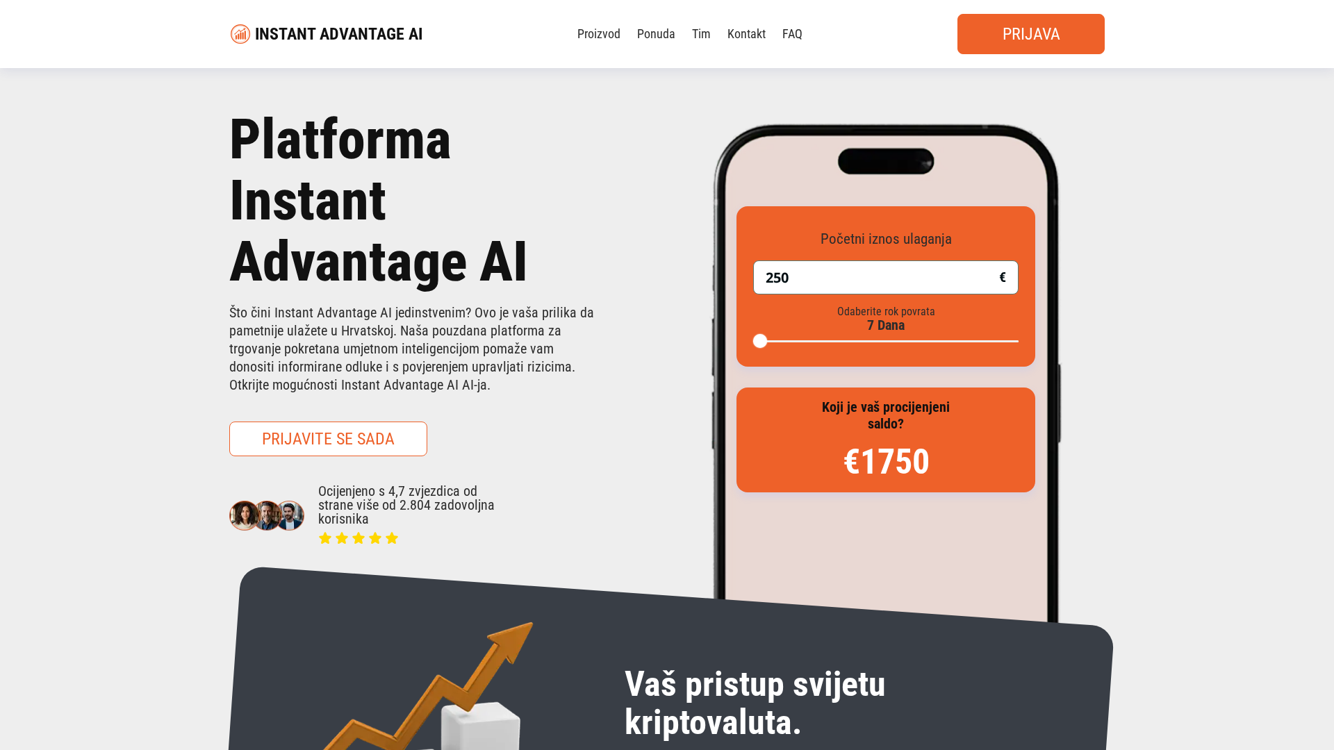 Screenshot of instantadvantage-ai.com