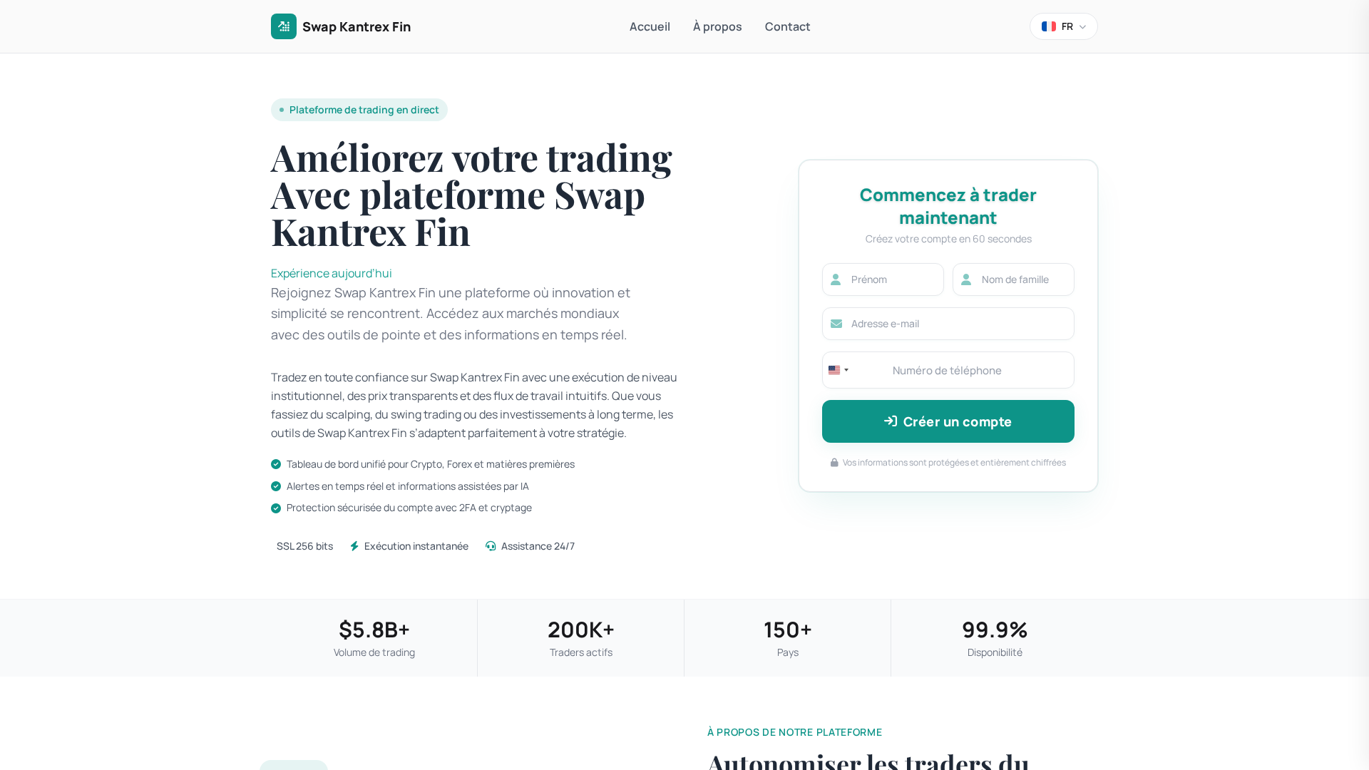 Screenshot of swapkantrexfin-fr.com