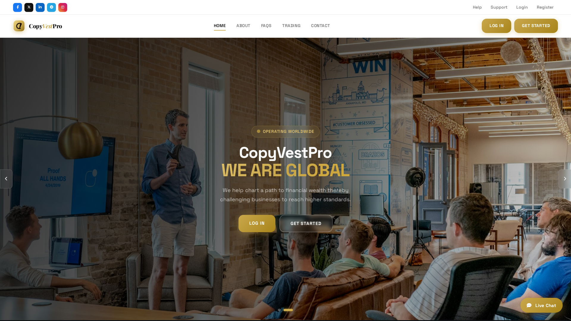 Screenshot of copyvestpro.xyz