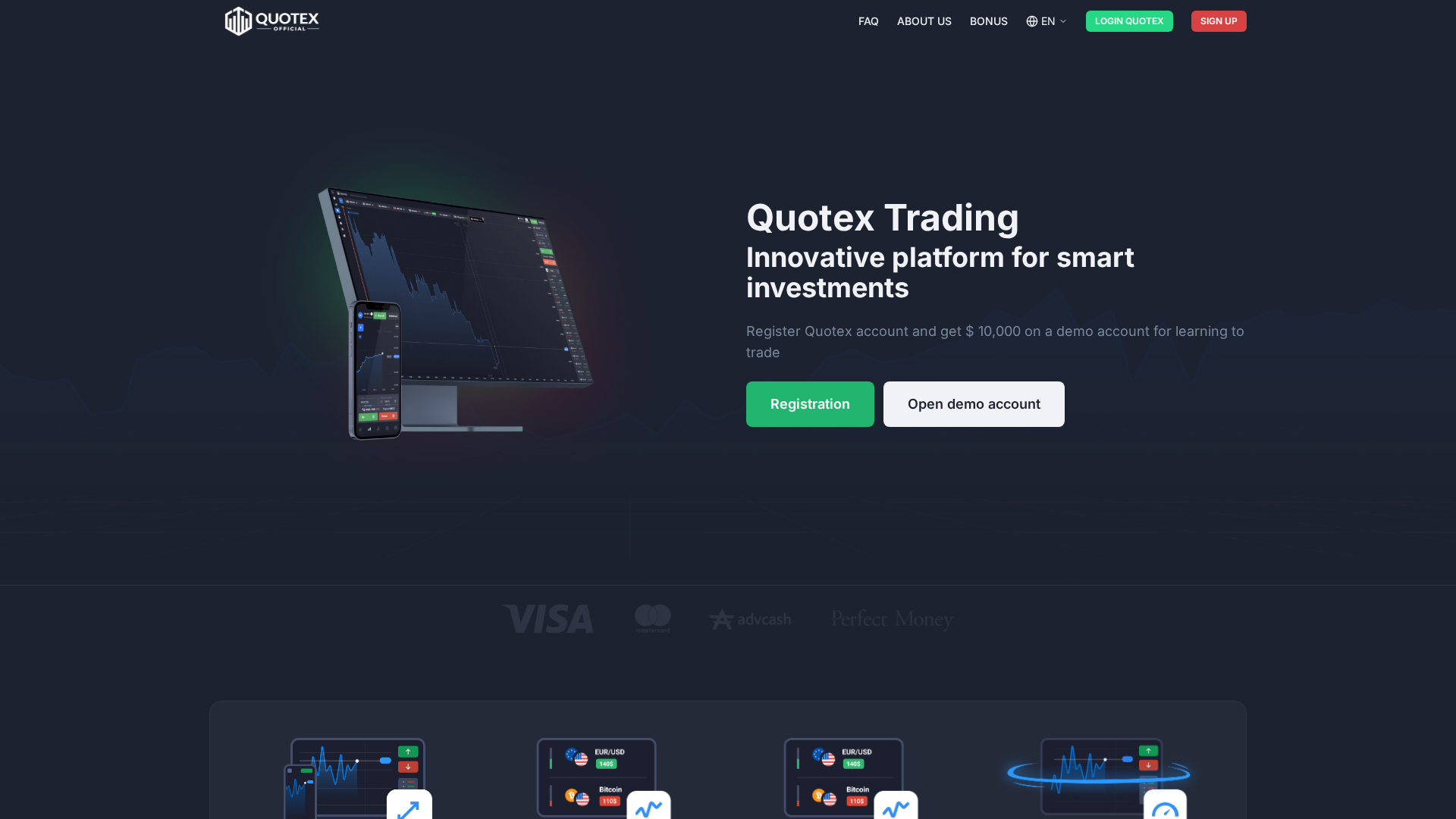 Screenshot of quotex.lt