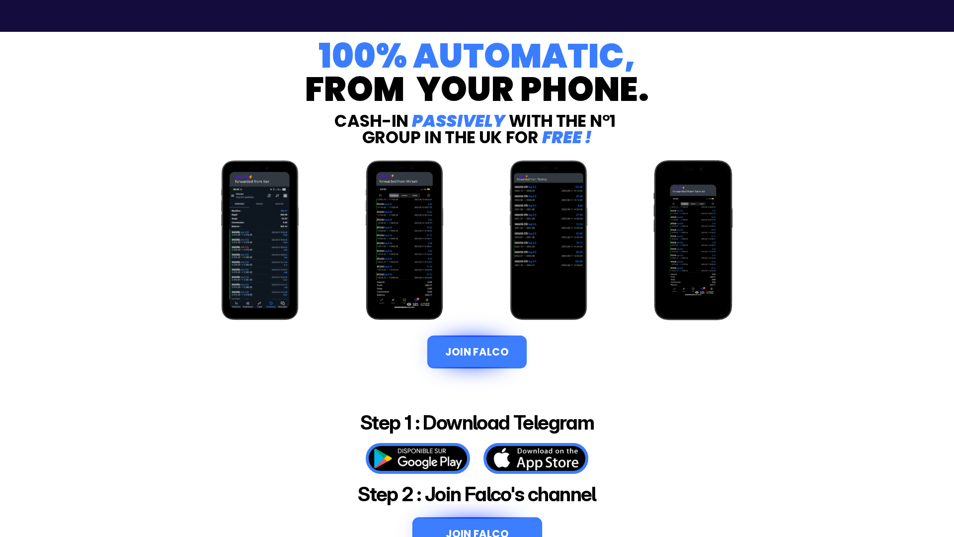 Screenshot of falcosprivategroup.com