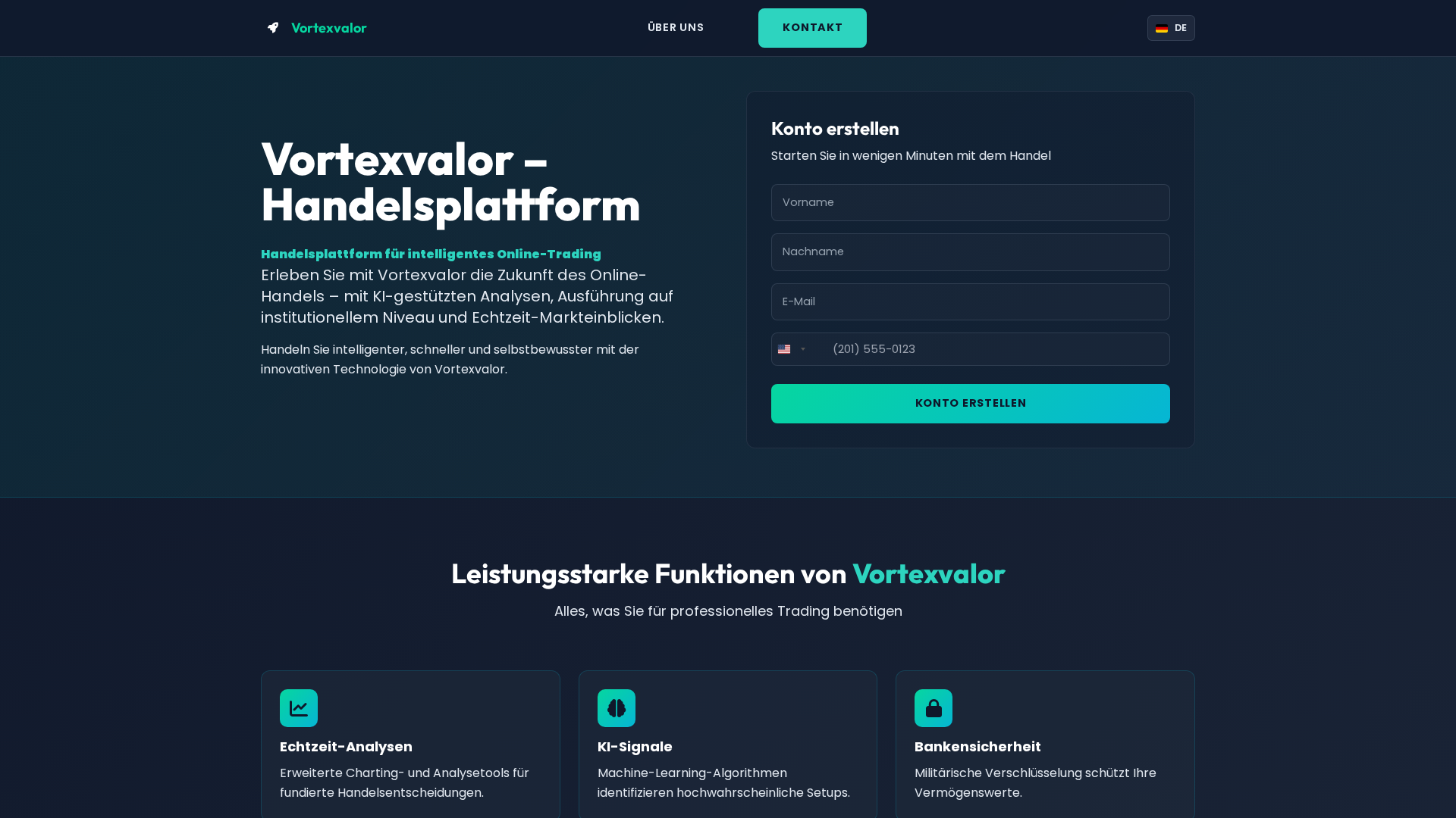 Screenshot of vortexvalor-de.com