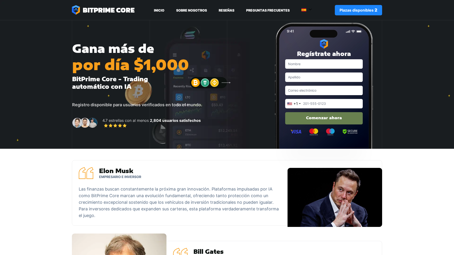Screenshot of bitprimecore.online