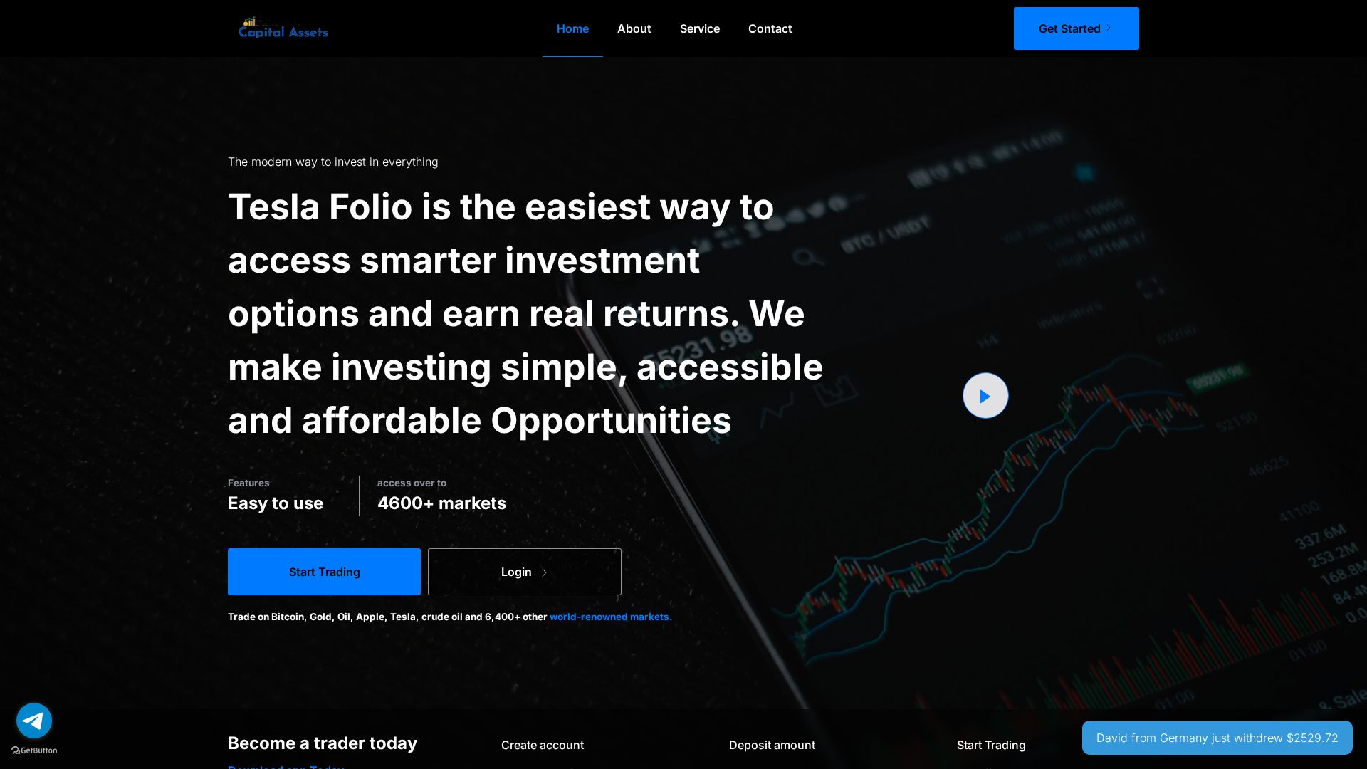 Screenshot of tosfolio.com