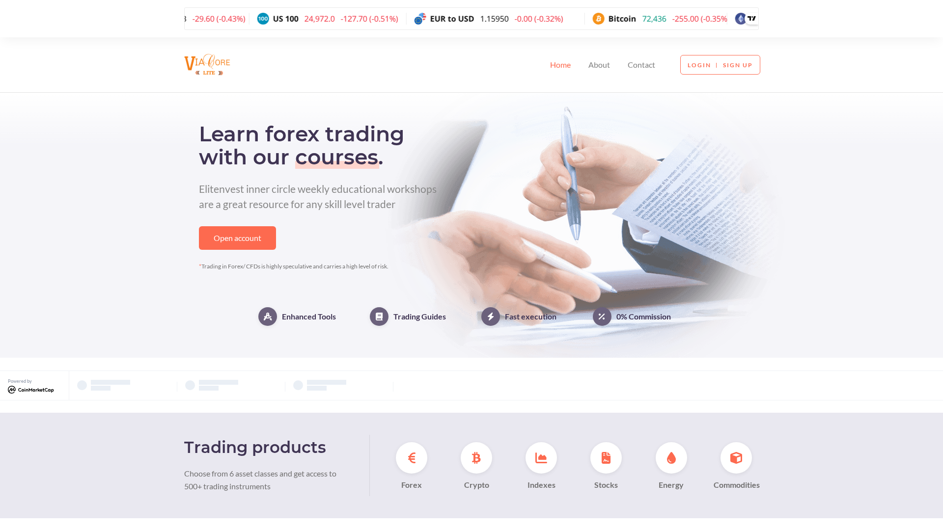 Screenshot of elitenvest.com