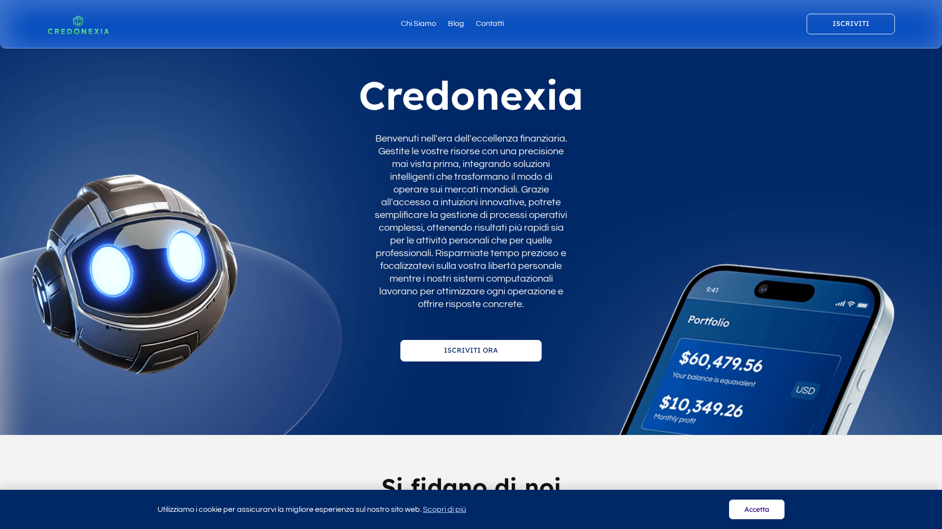 Screenshot of credonexia-ai.com
