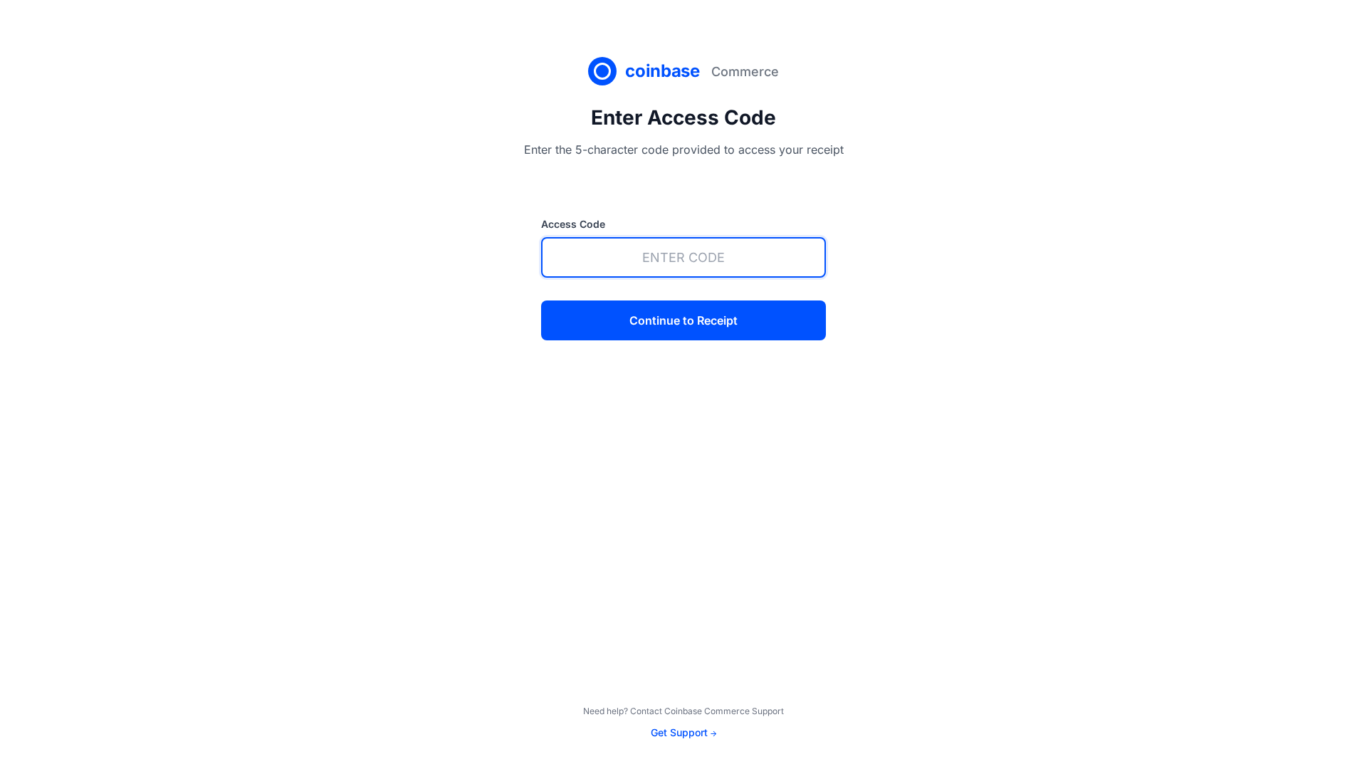 Screenshot of coinbase.giving