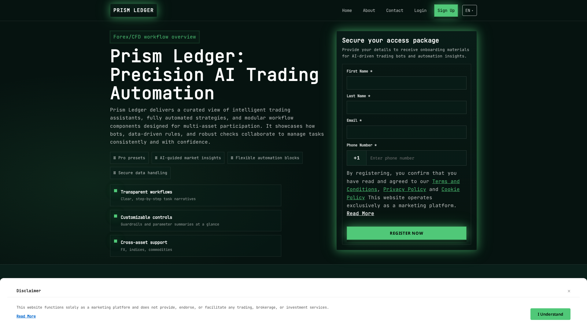 Screenshot of prismledger.sbs