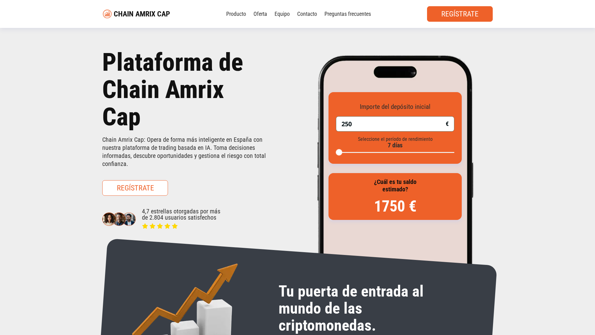 Screenshot of chainamrixcap.es