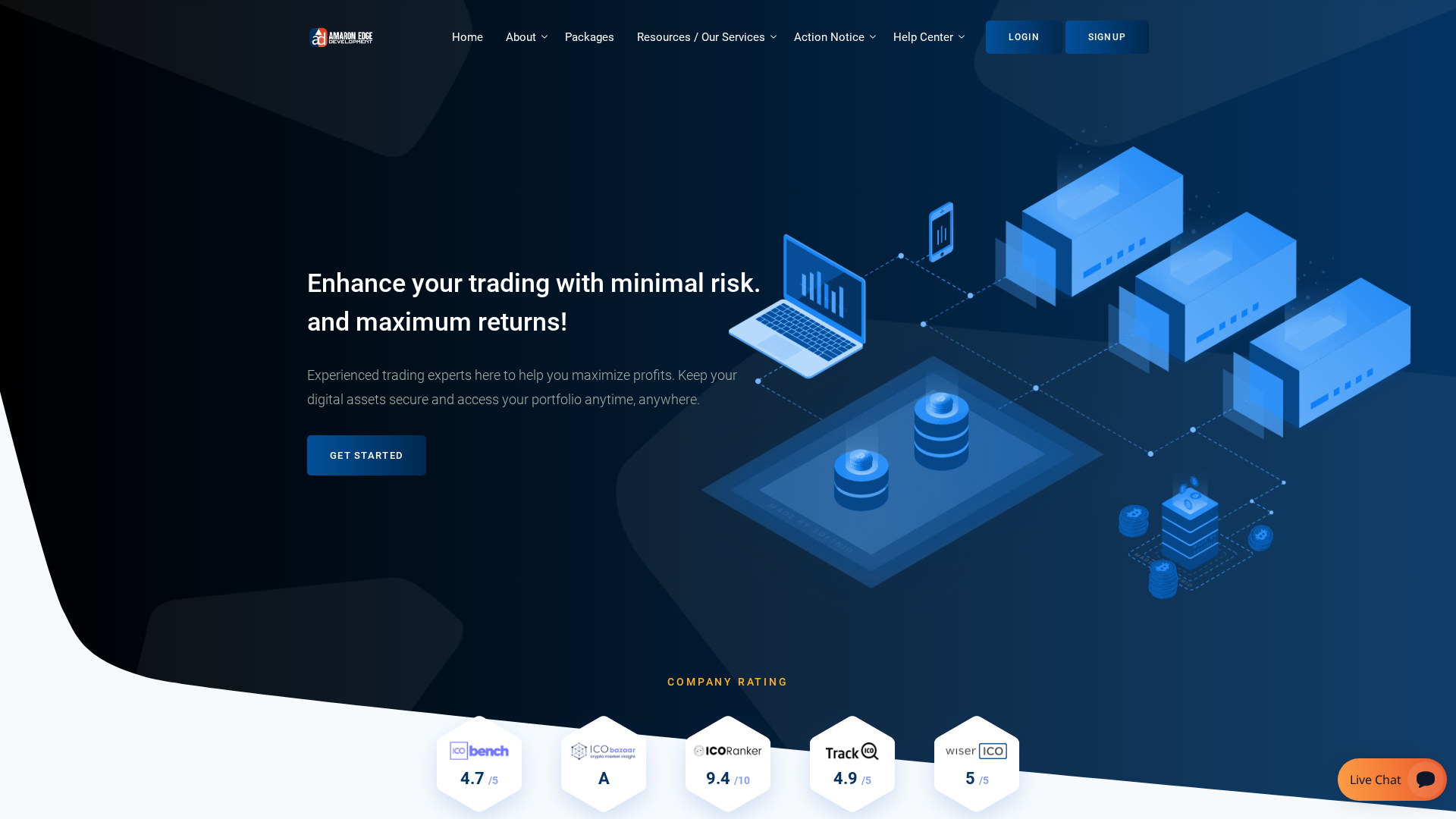 Screenshot of amaronedgedev.com