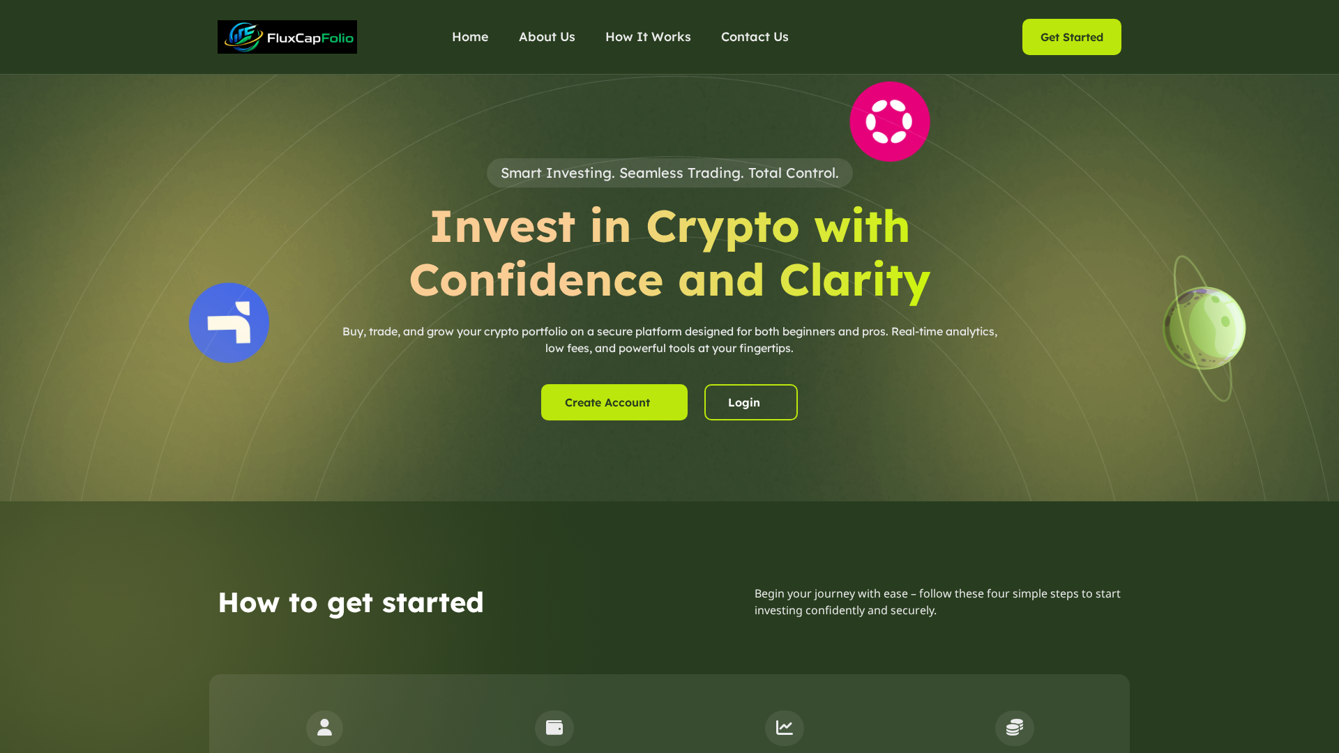 Screenshot of fluxcapfolio.com