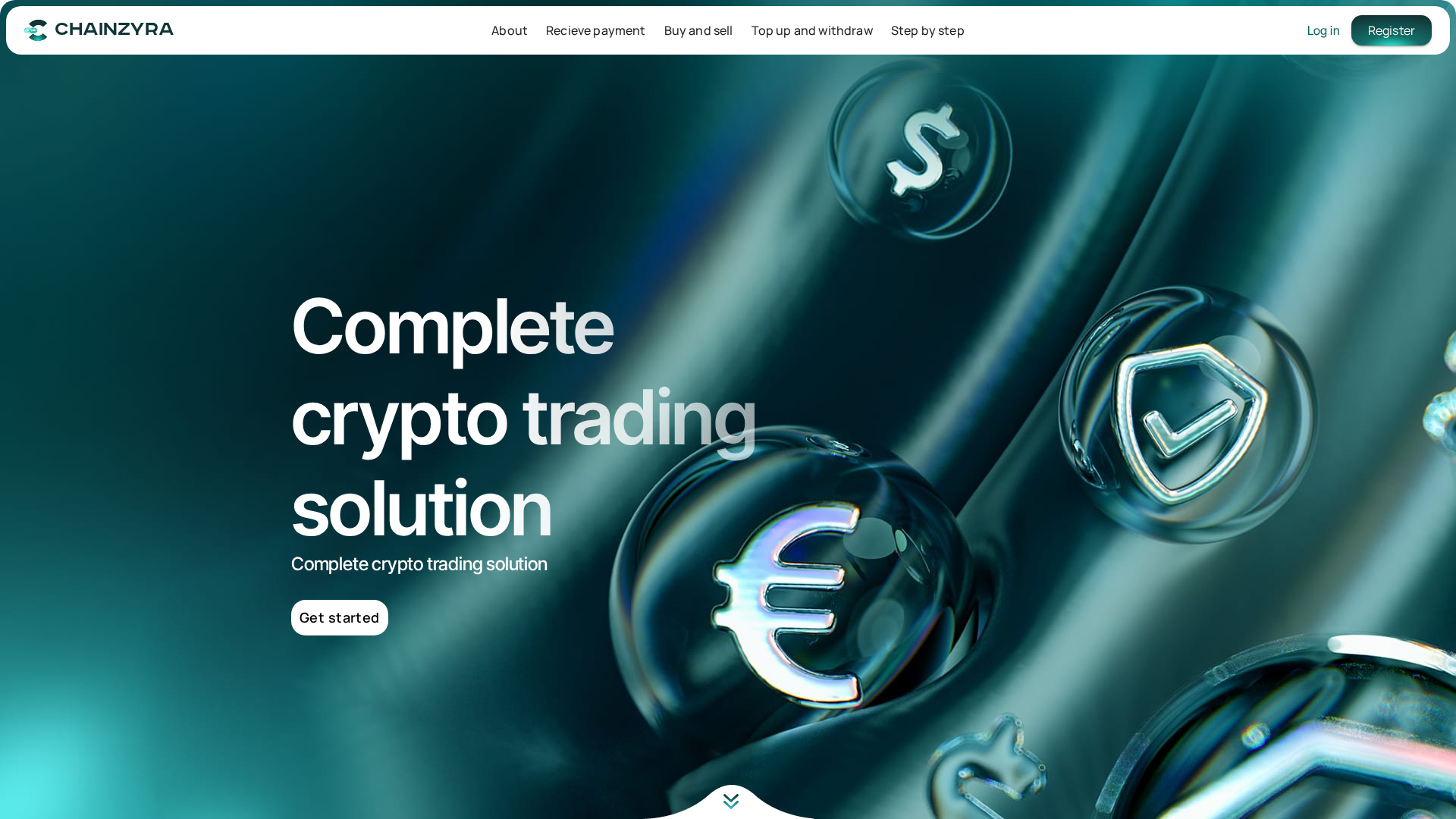 Screenshot of chainzyra.com