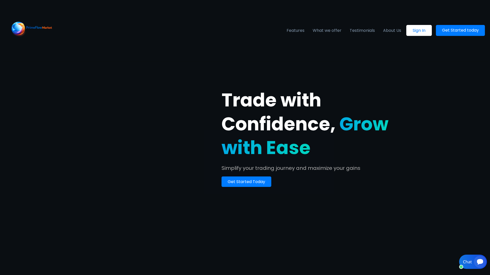 Screenshot of primeflowmarket.com