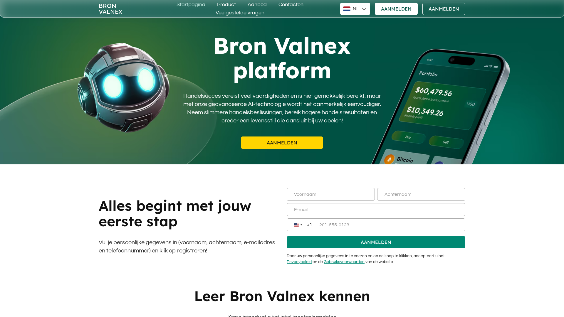 Screenshot of bronvalnex.app