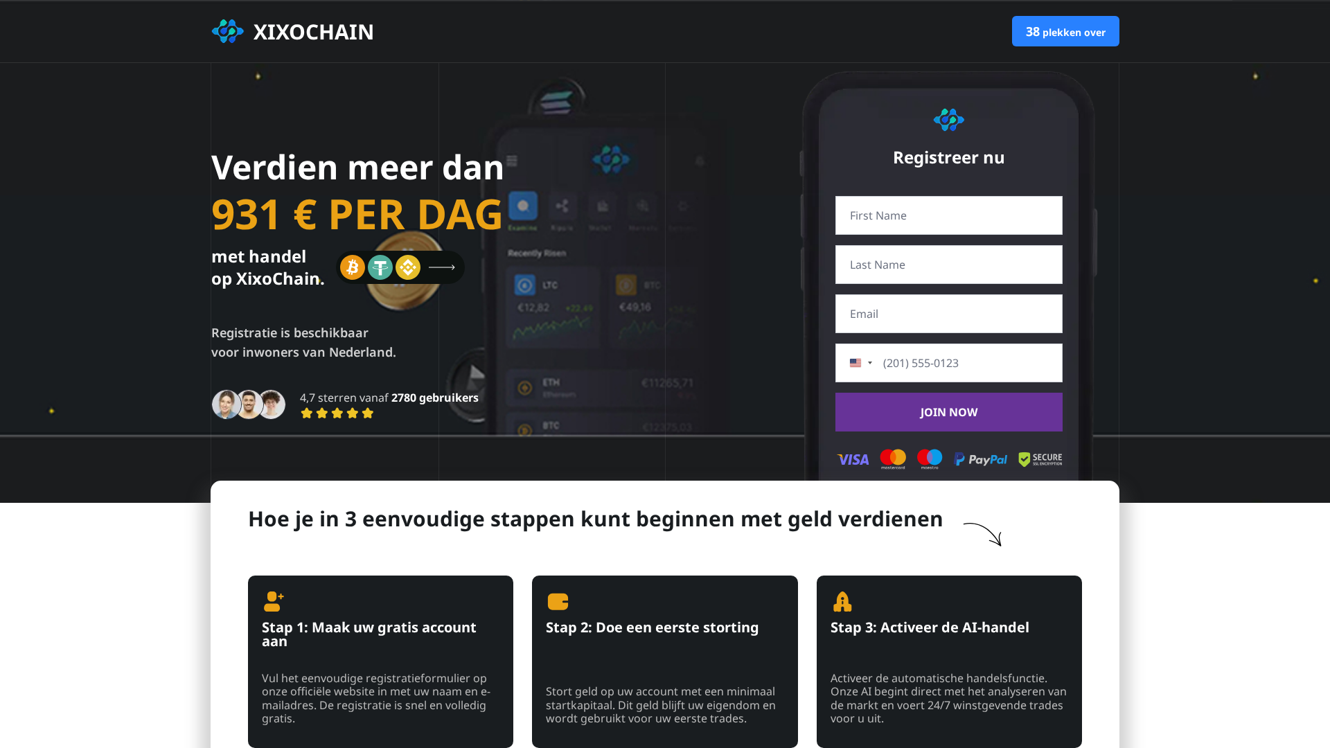 Screenshot of xixochainnl.com
