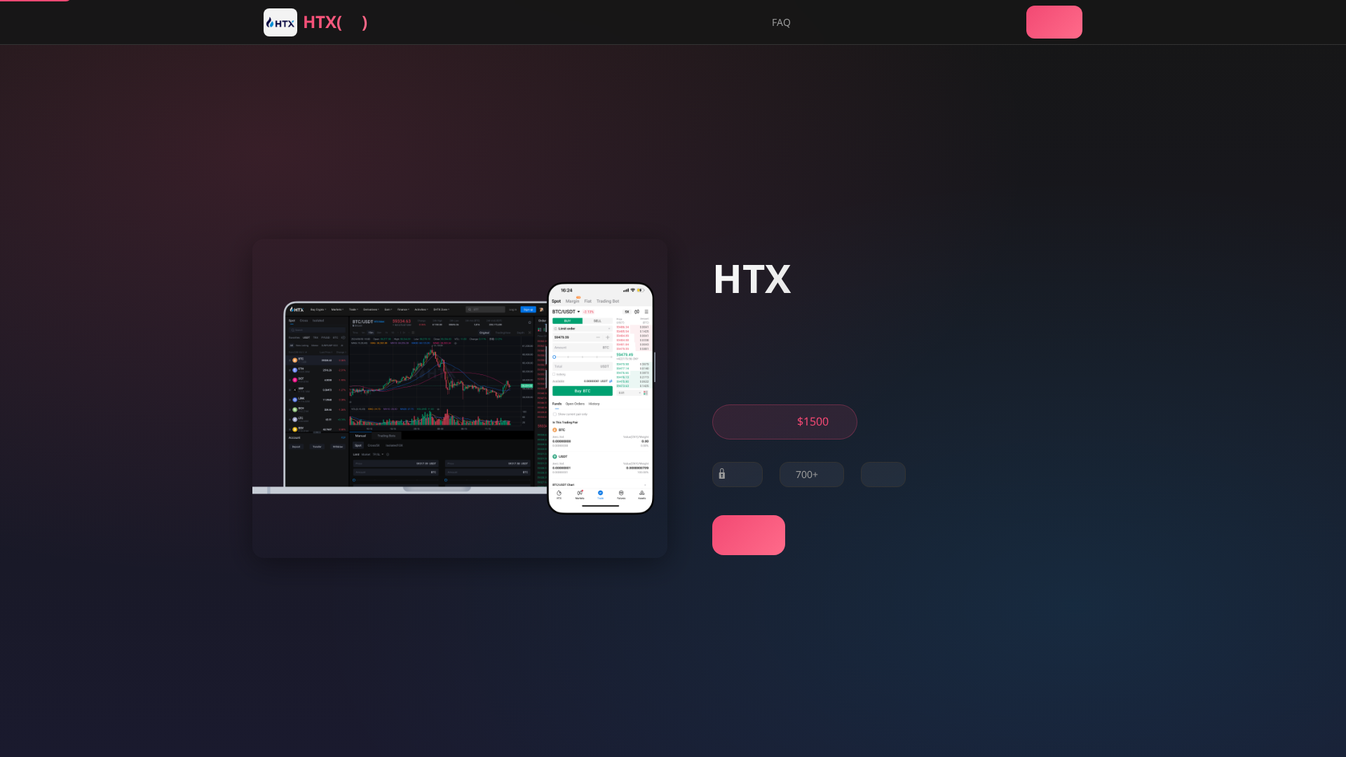 Screenshot of htxcoin.net
