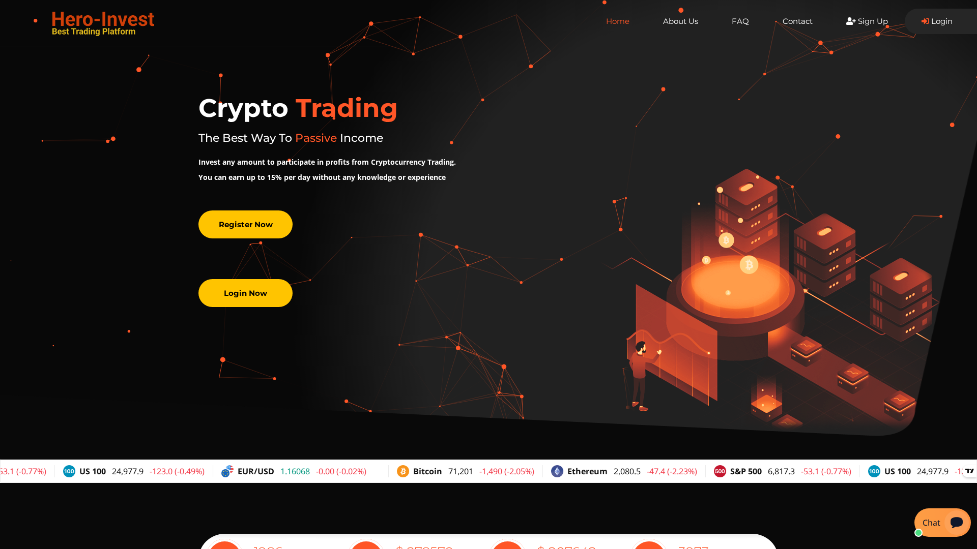 Screenshot of hero-invest.live