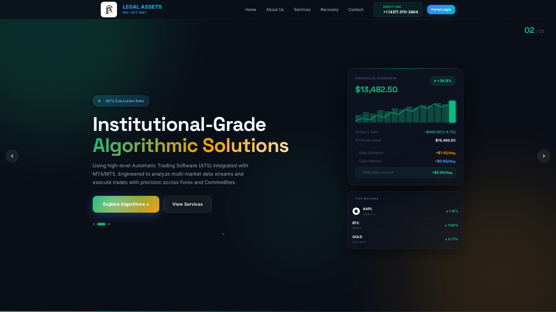 Screenshot of legalassets-inc.com