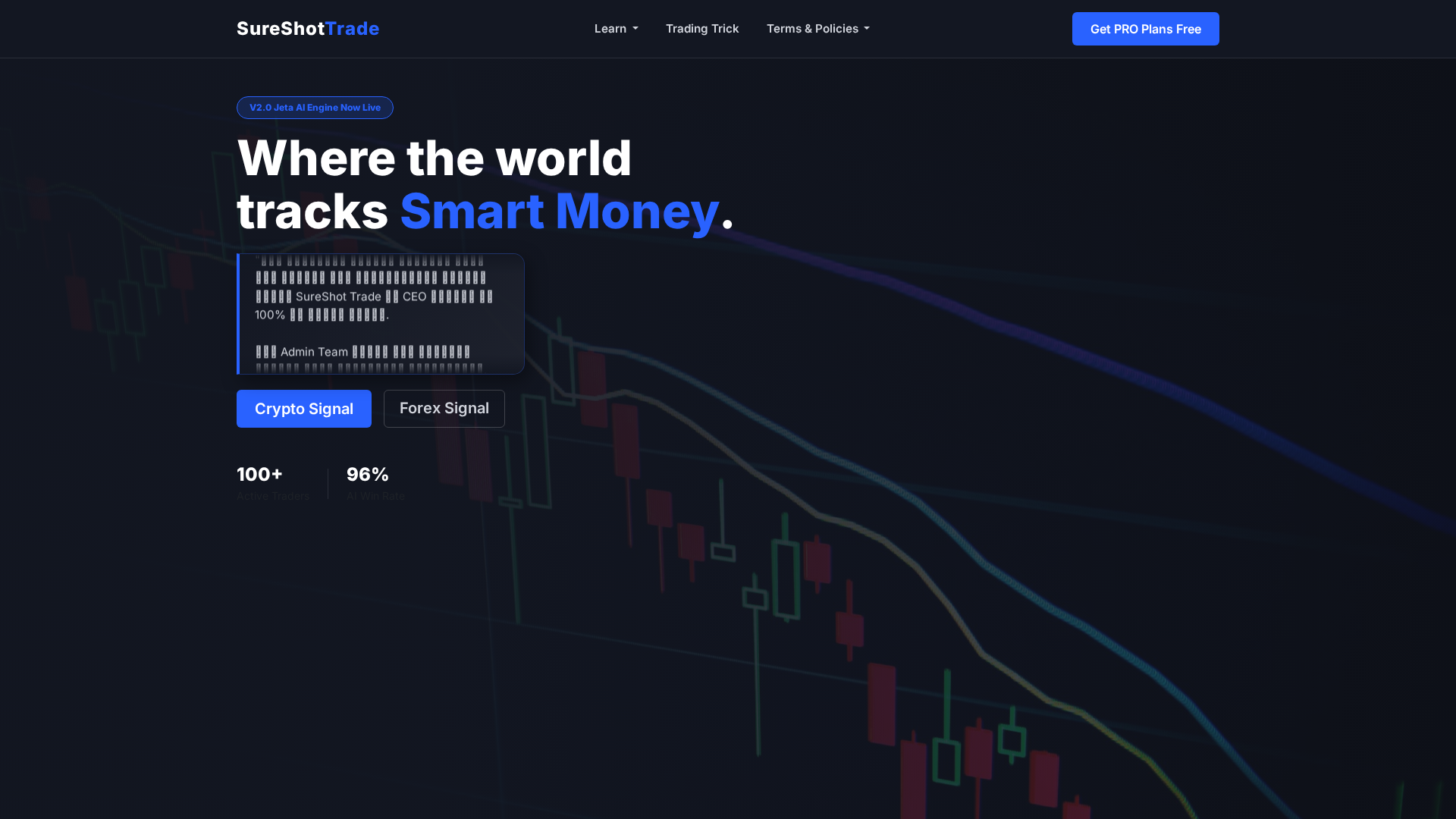Screenshot of sureshottrade.com