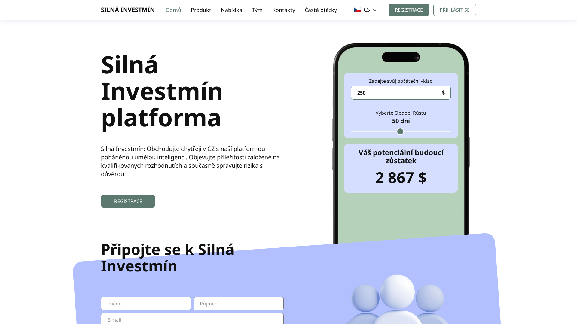 Screenshot of silna-investmin.com