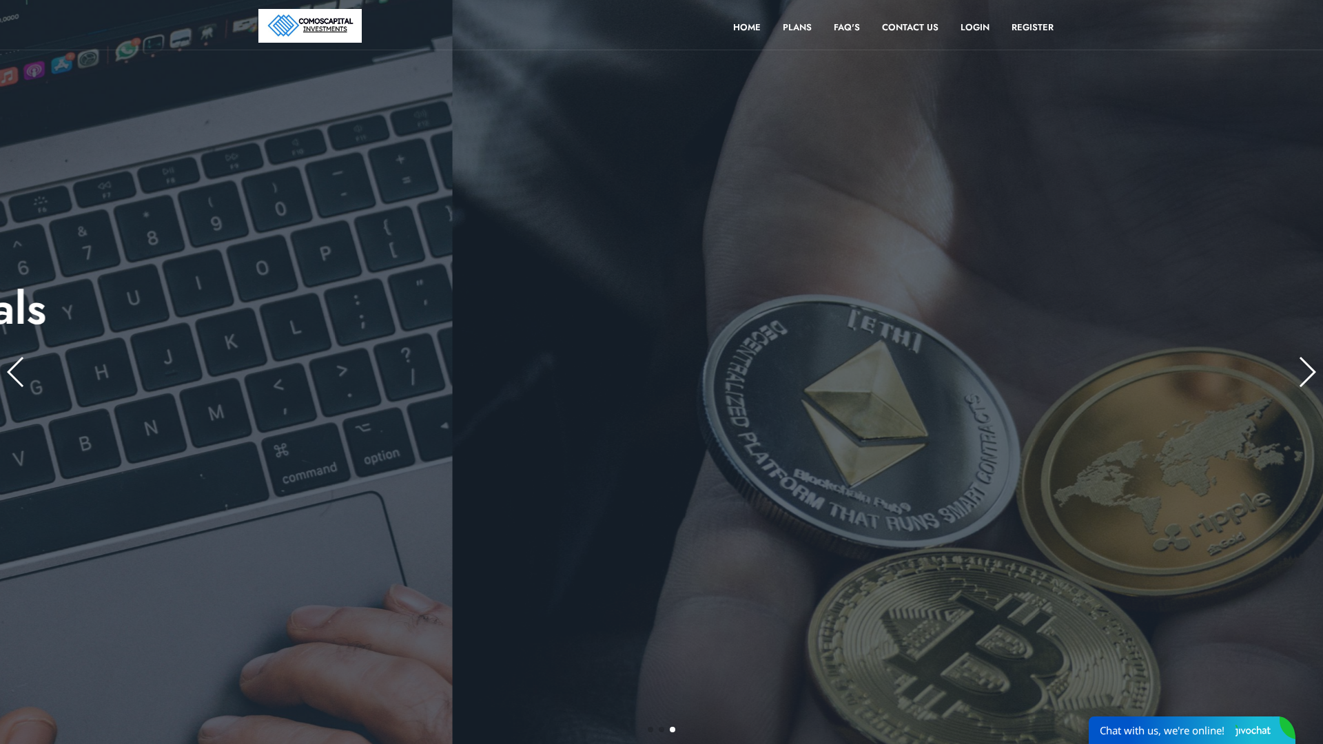 Screenshot of comoscapital.trade