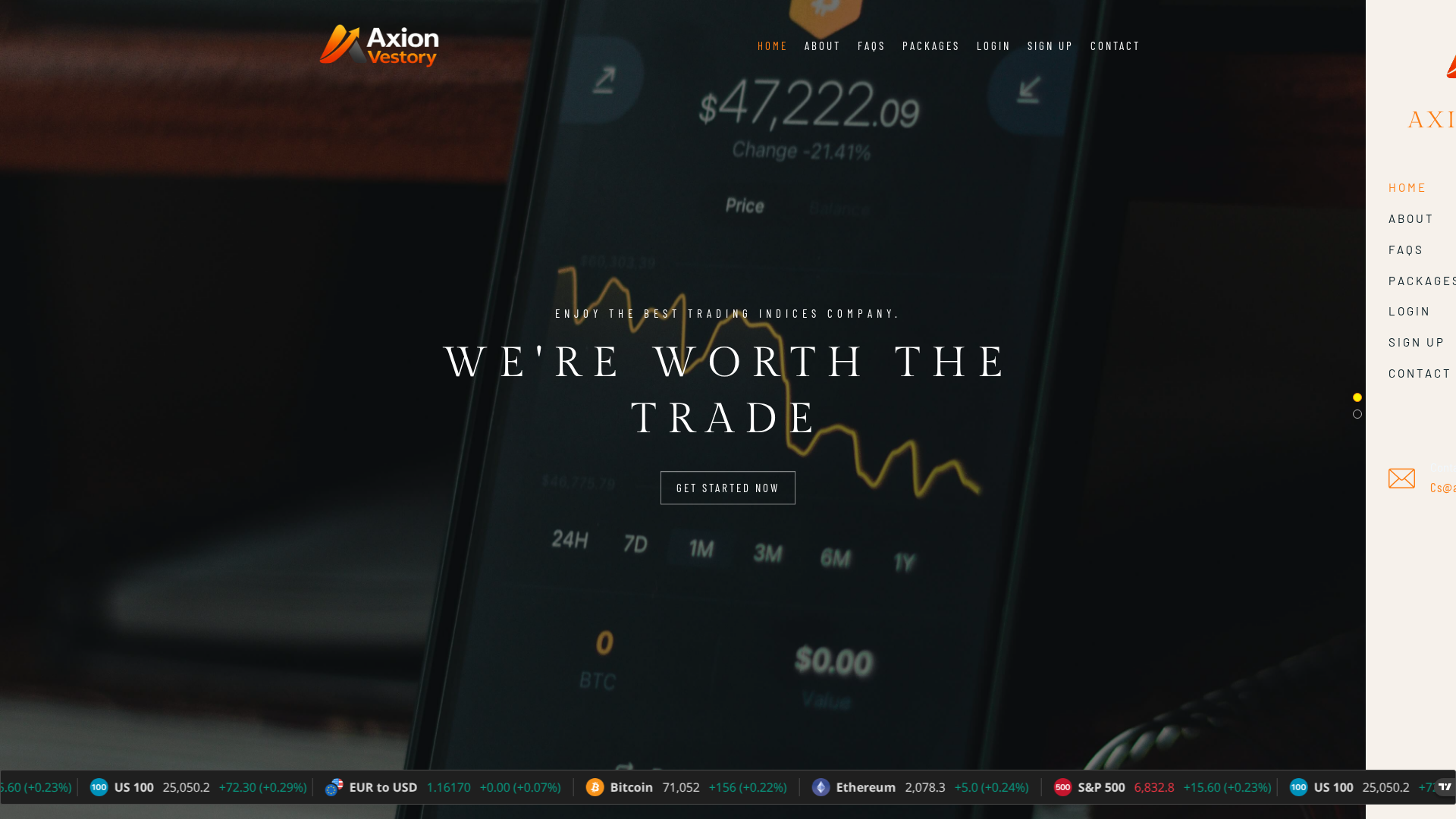 Screenshot of axionvestory.live