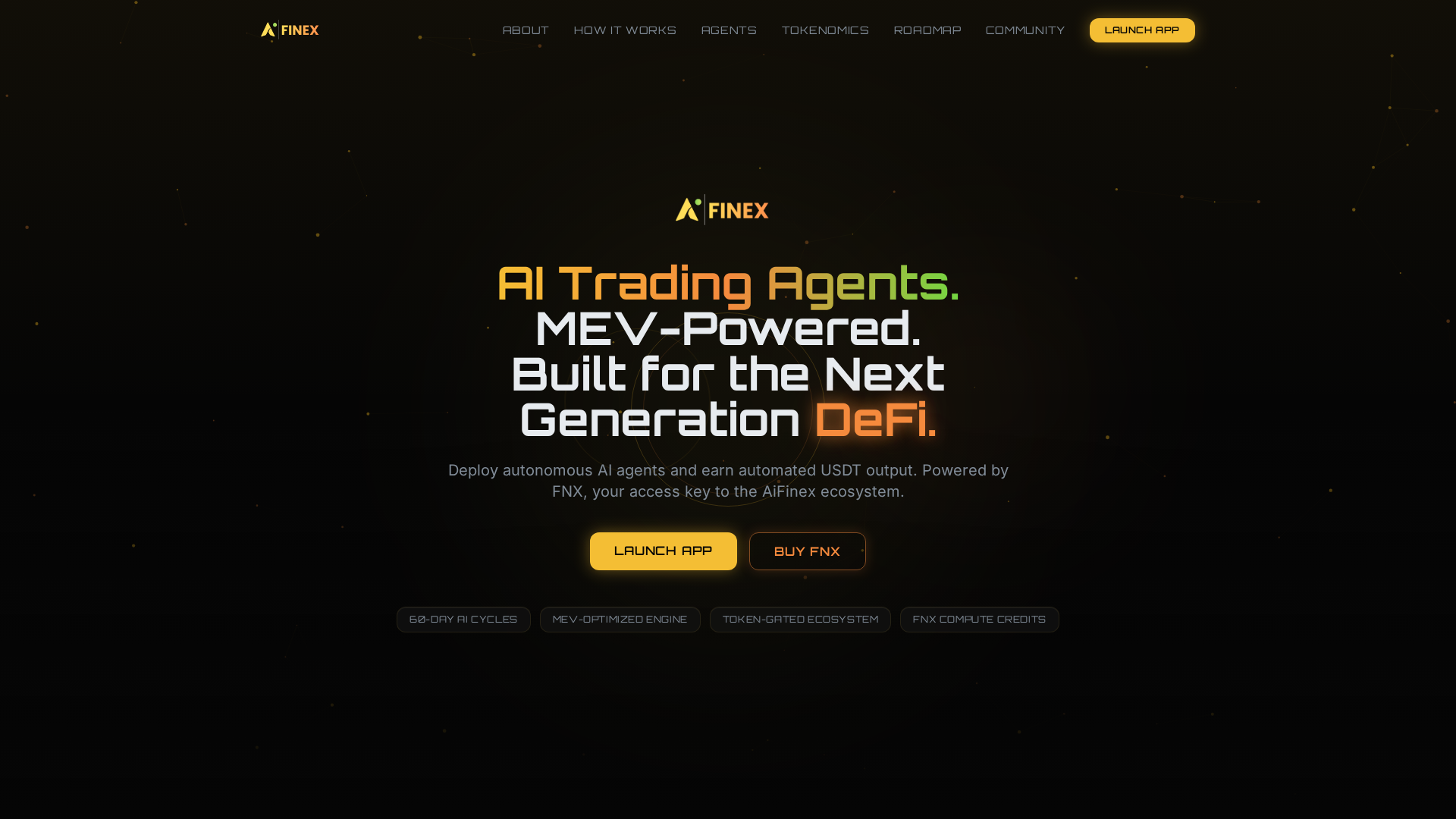 Screenshot of aifinex.xyz
