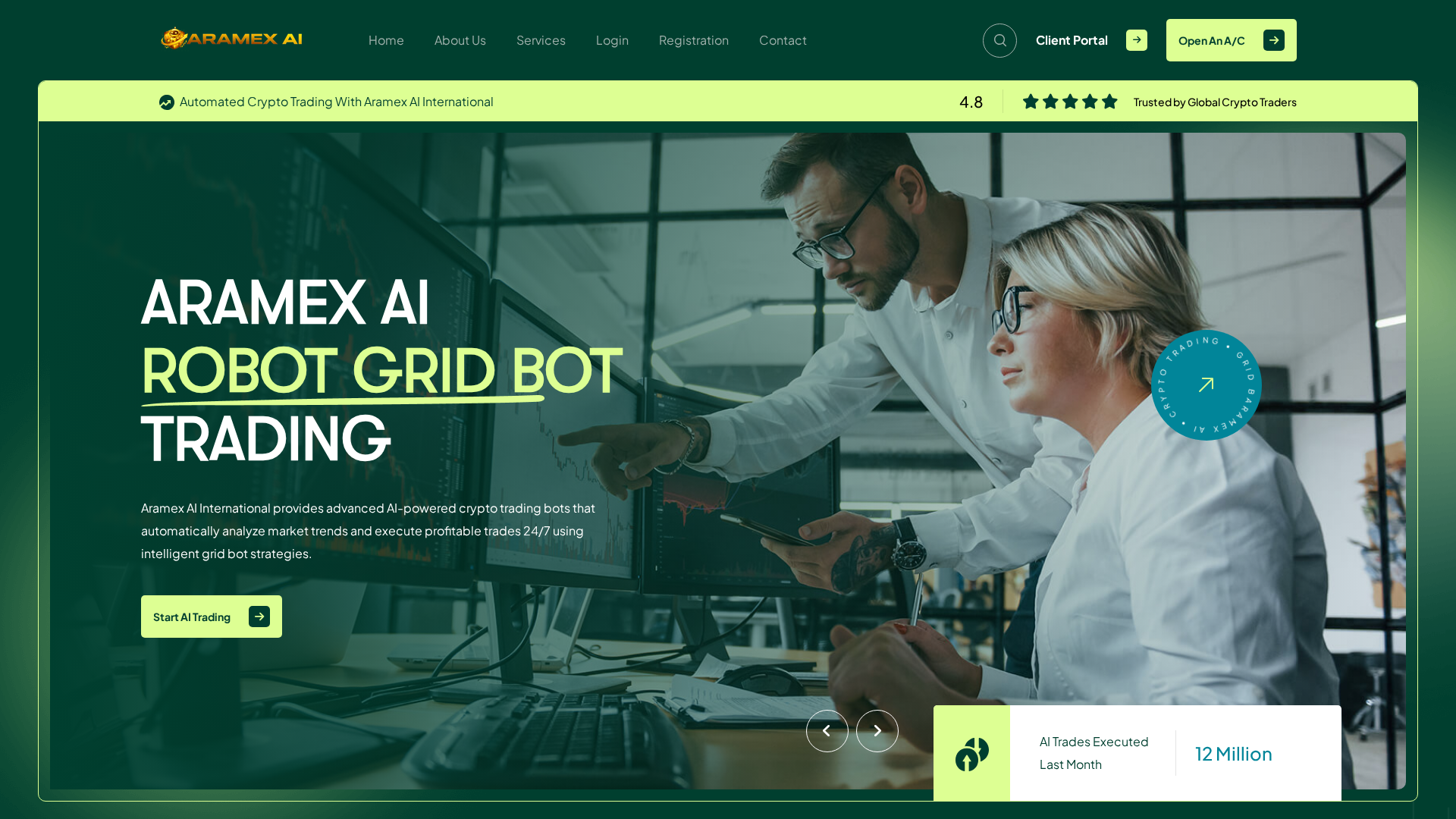 Screenshot of aramexai.io