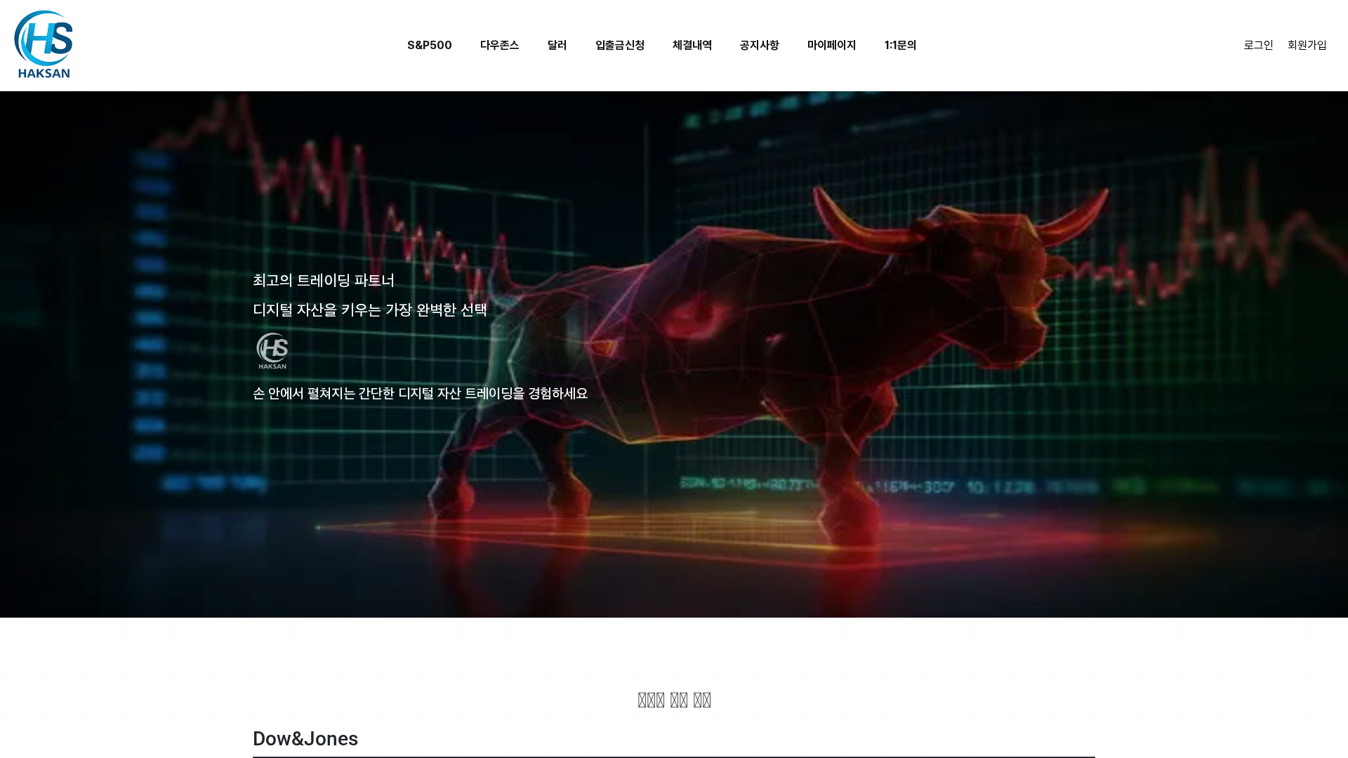 Screenshot of haksan-index.com