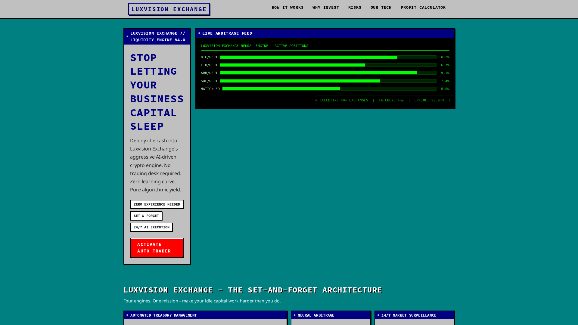 Screenshot of luxvision-exchange.org