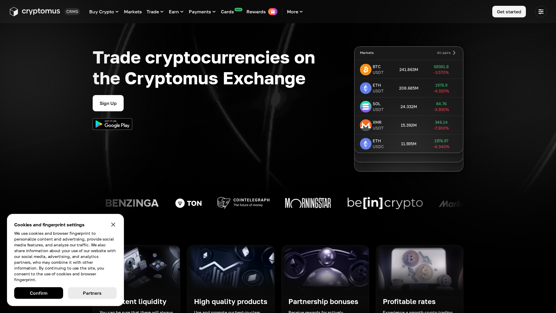 Screenshot of cryptomuse.cfd