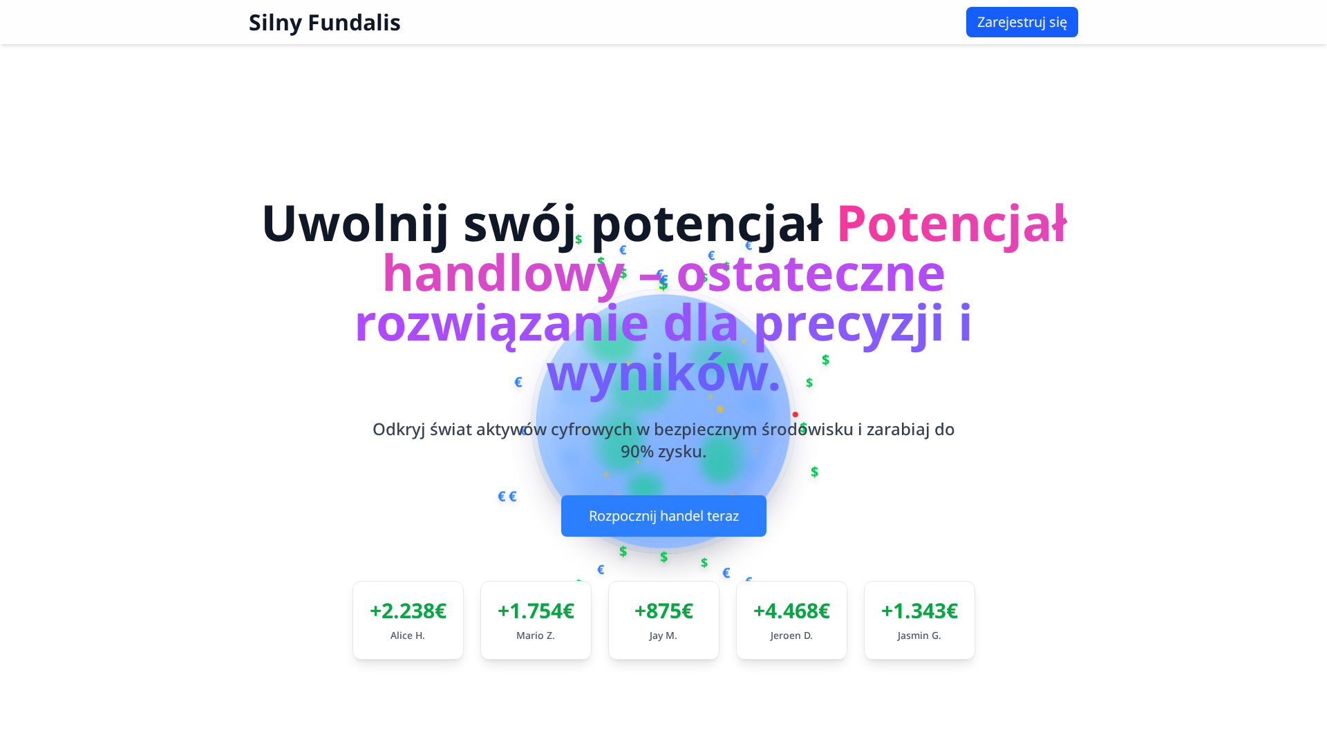 Screenshot of silny-fundalis.org