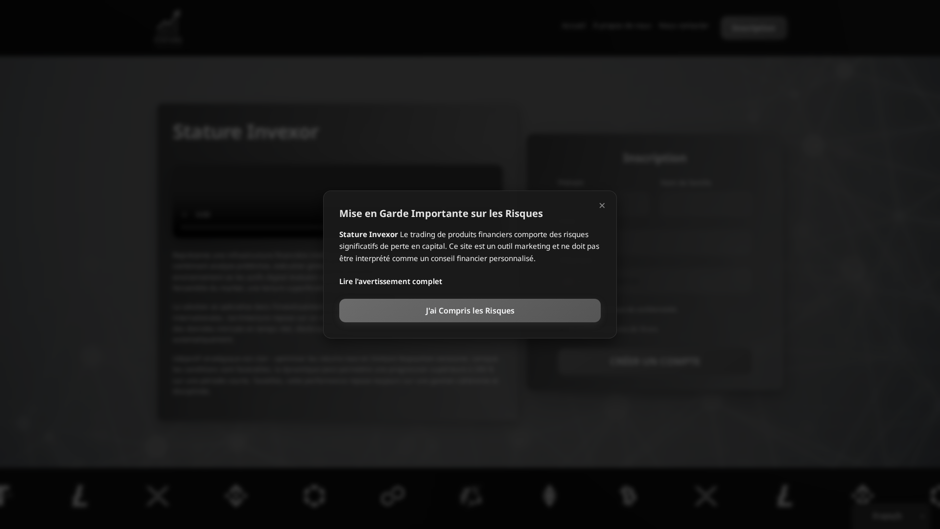 Screenshot of statureinvexor-fr.com