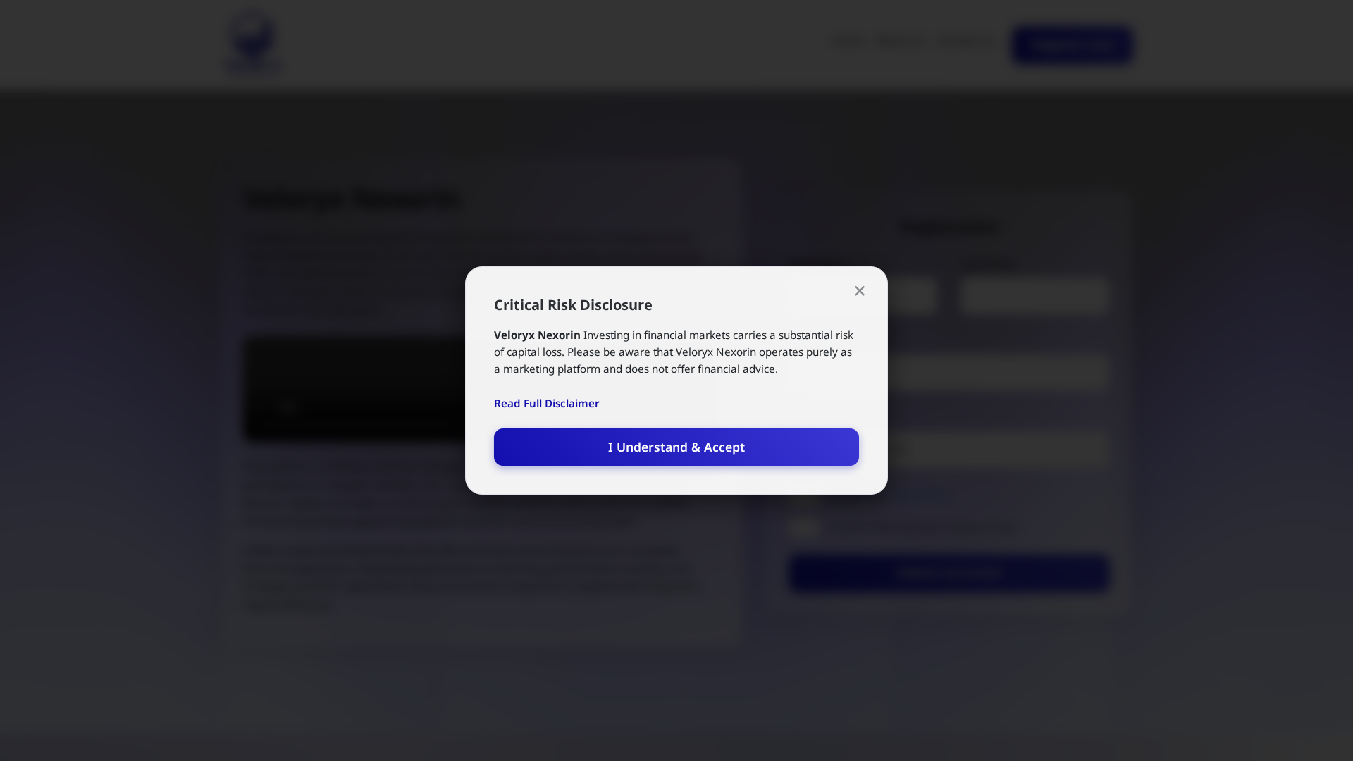 Screenshot of veloryxnexorin.org