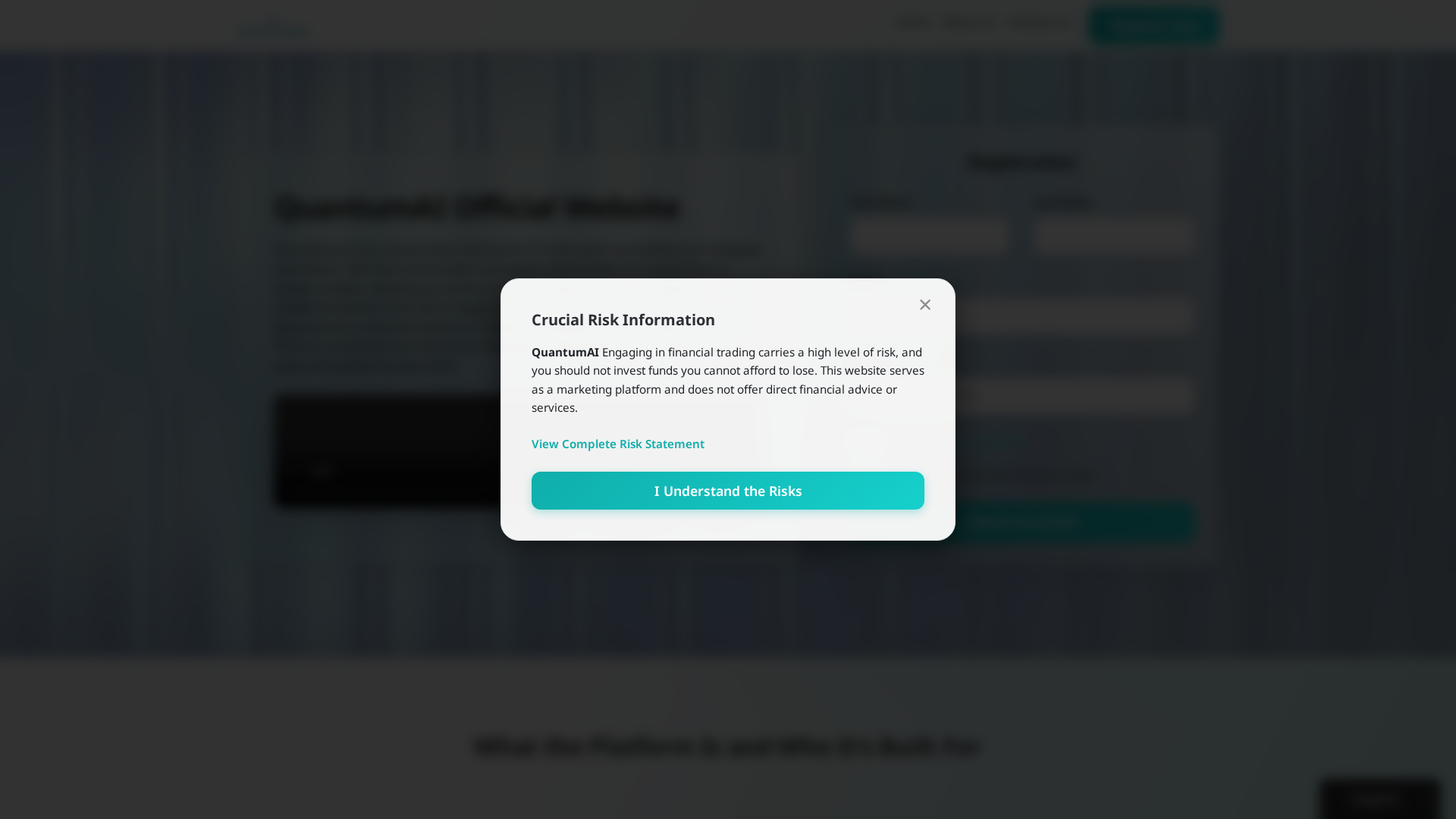Screenshot of quantumai-invest.net