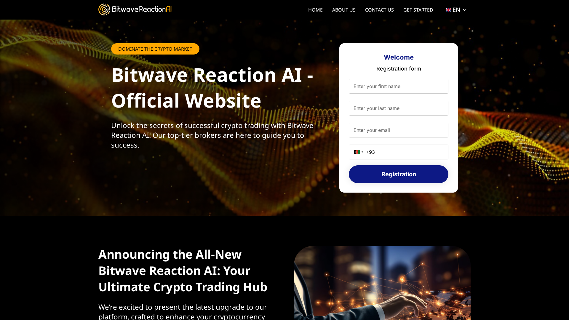 Screenshot of bitwavereactionai.cloud