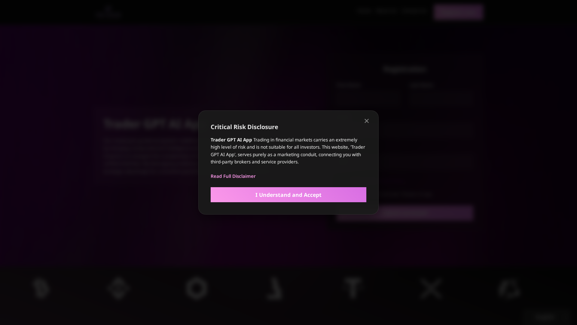 Screenshot of tradergpt-ai-app.org