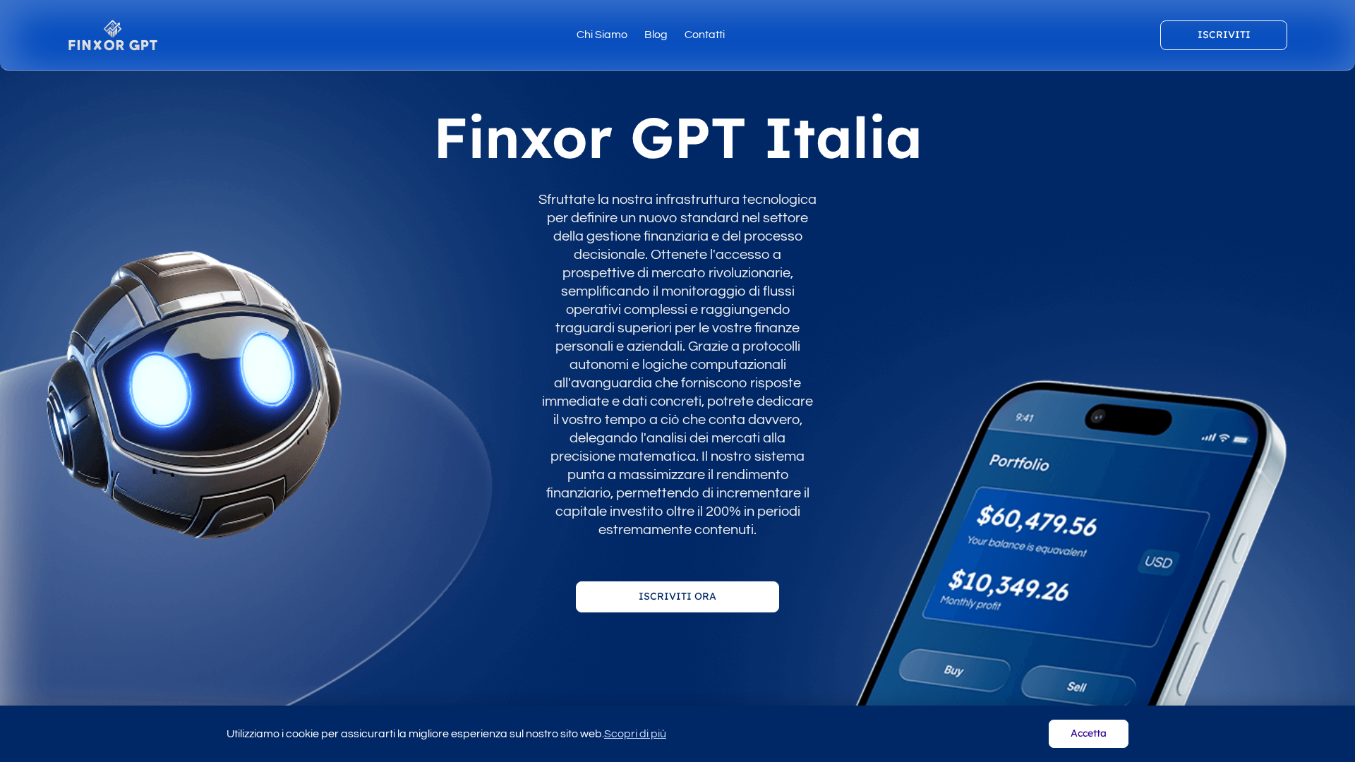 Screenshot of finxor-gpt-ai.com