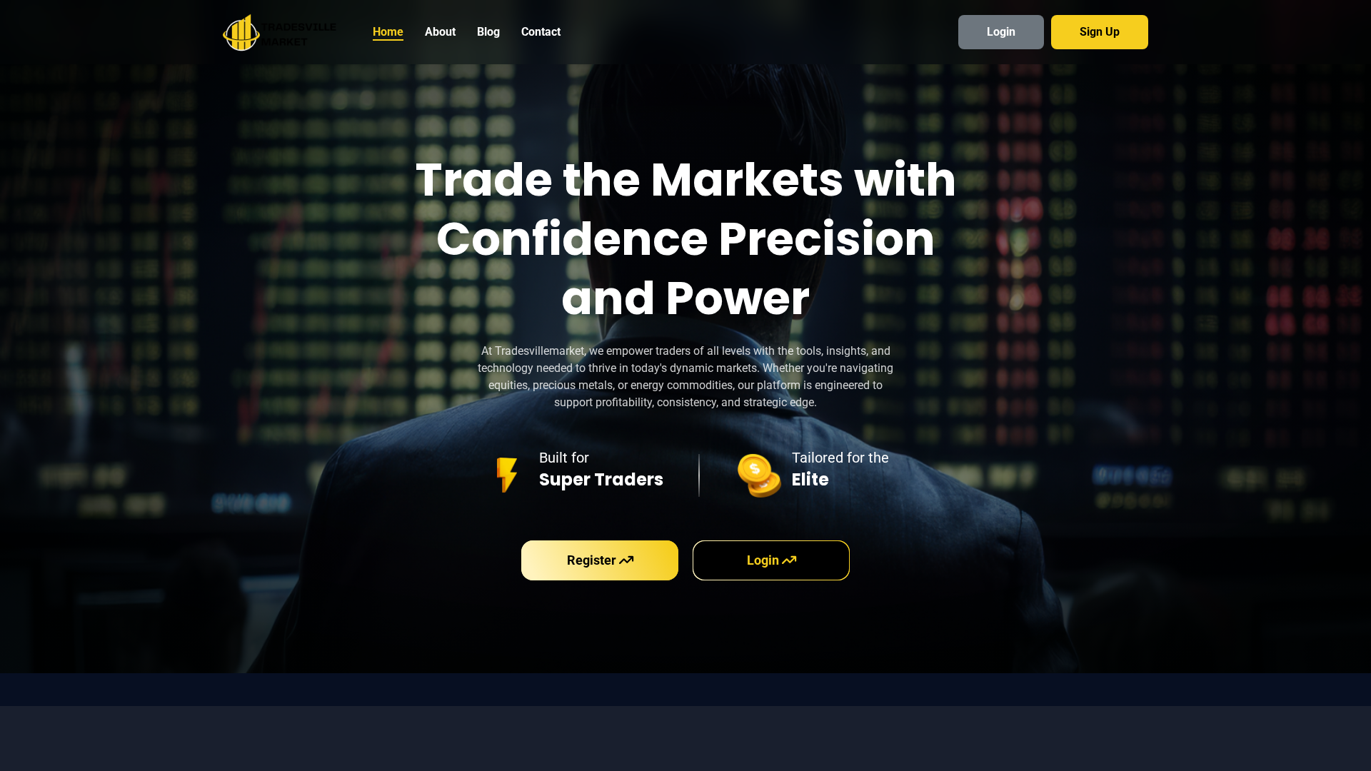 Screenshot of tradevillemarkets.net