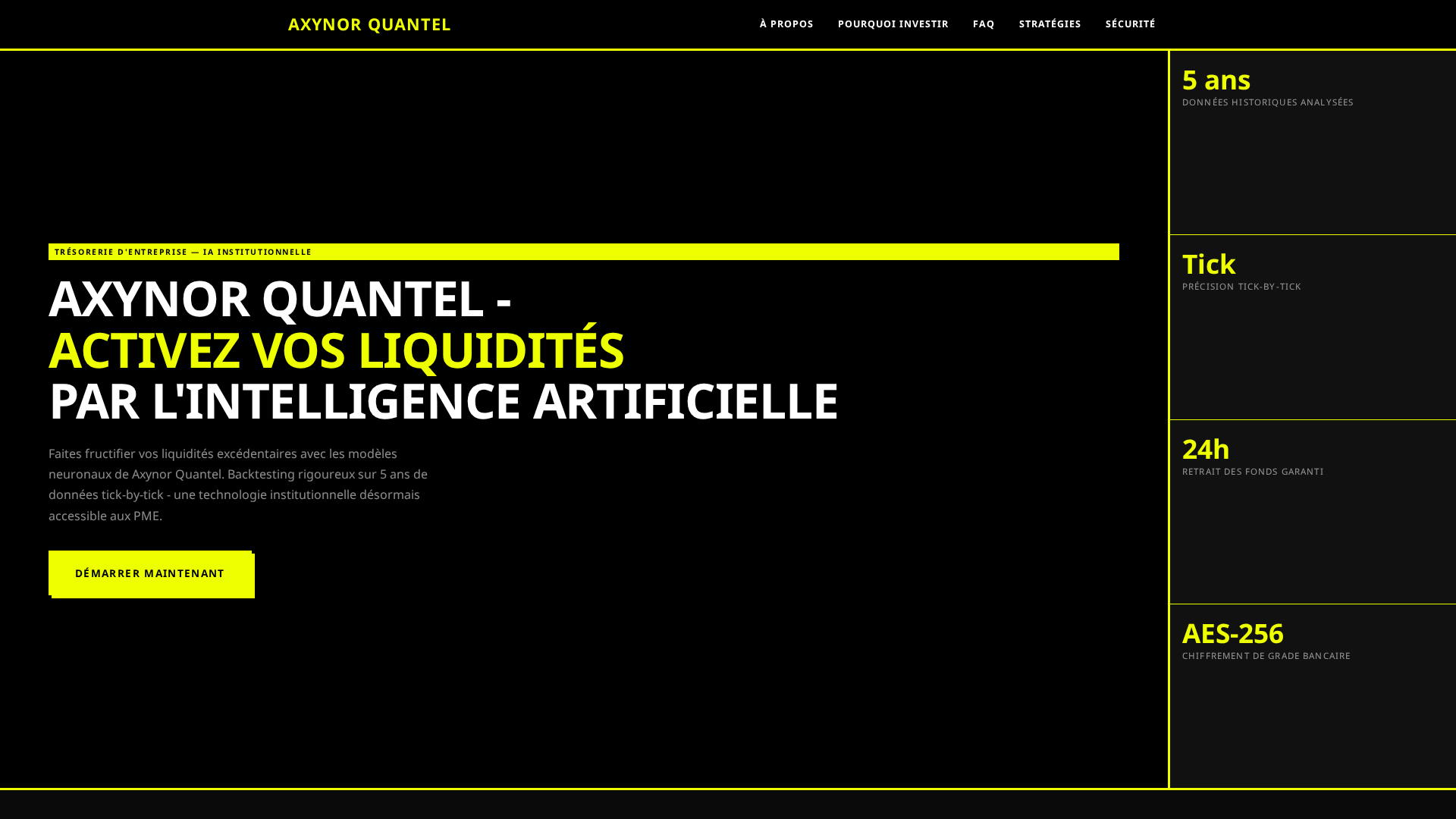 Screenshot of axynorquanteltrading.com