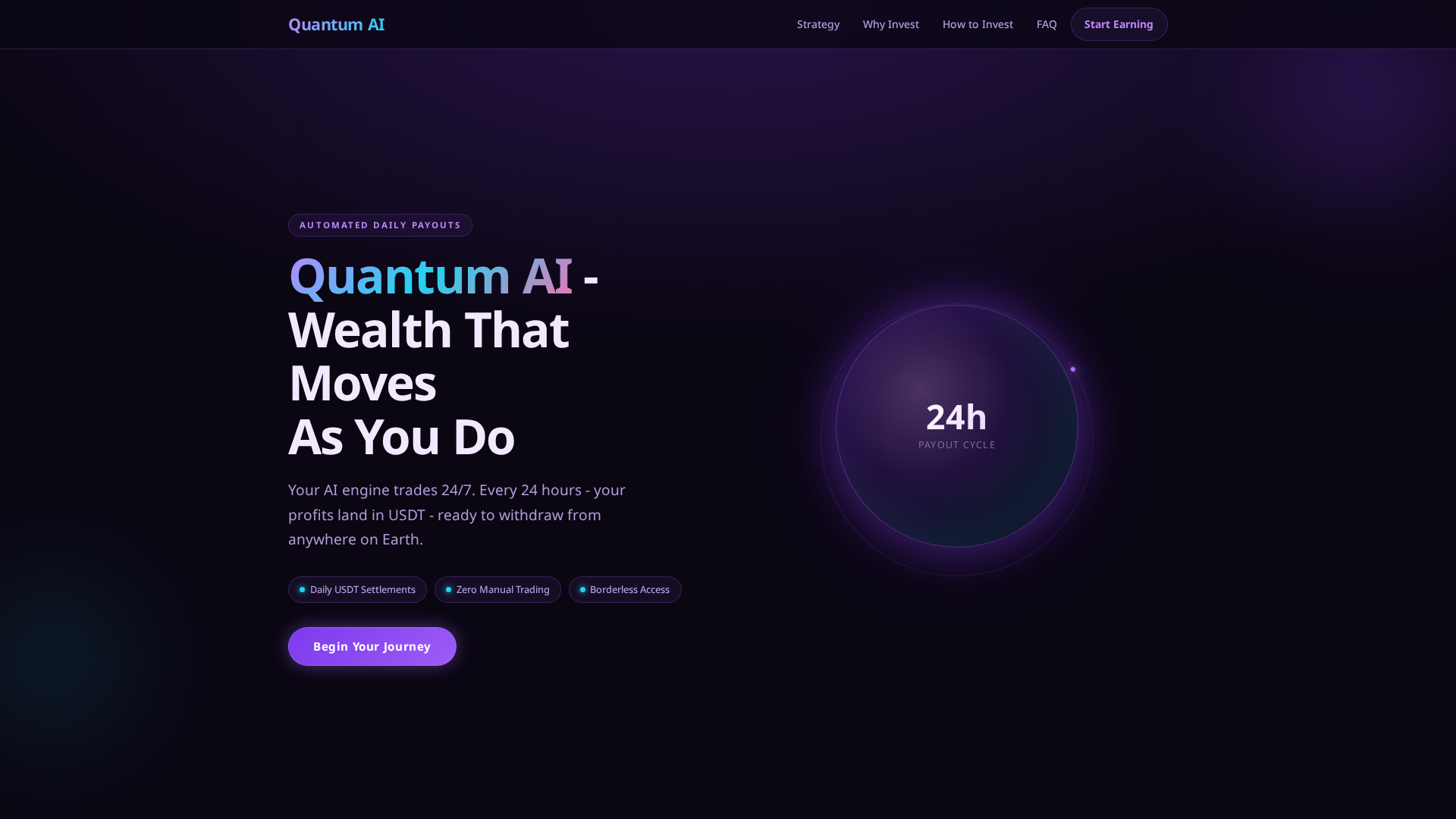Screenshot of quantumaiai.net