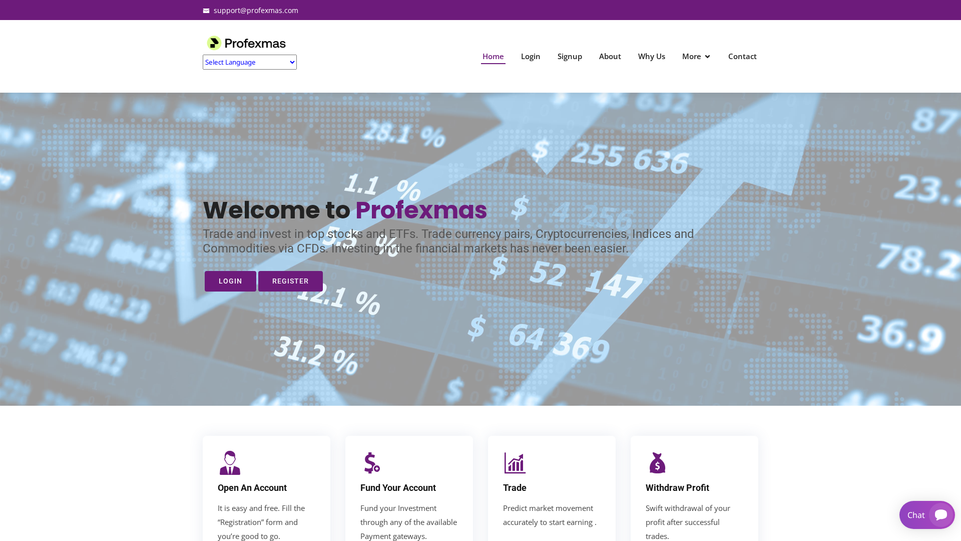 Screenshot of profexmas.com