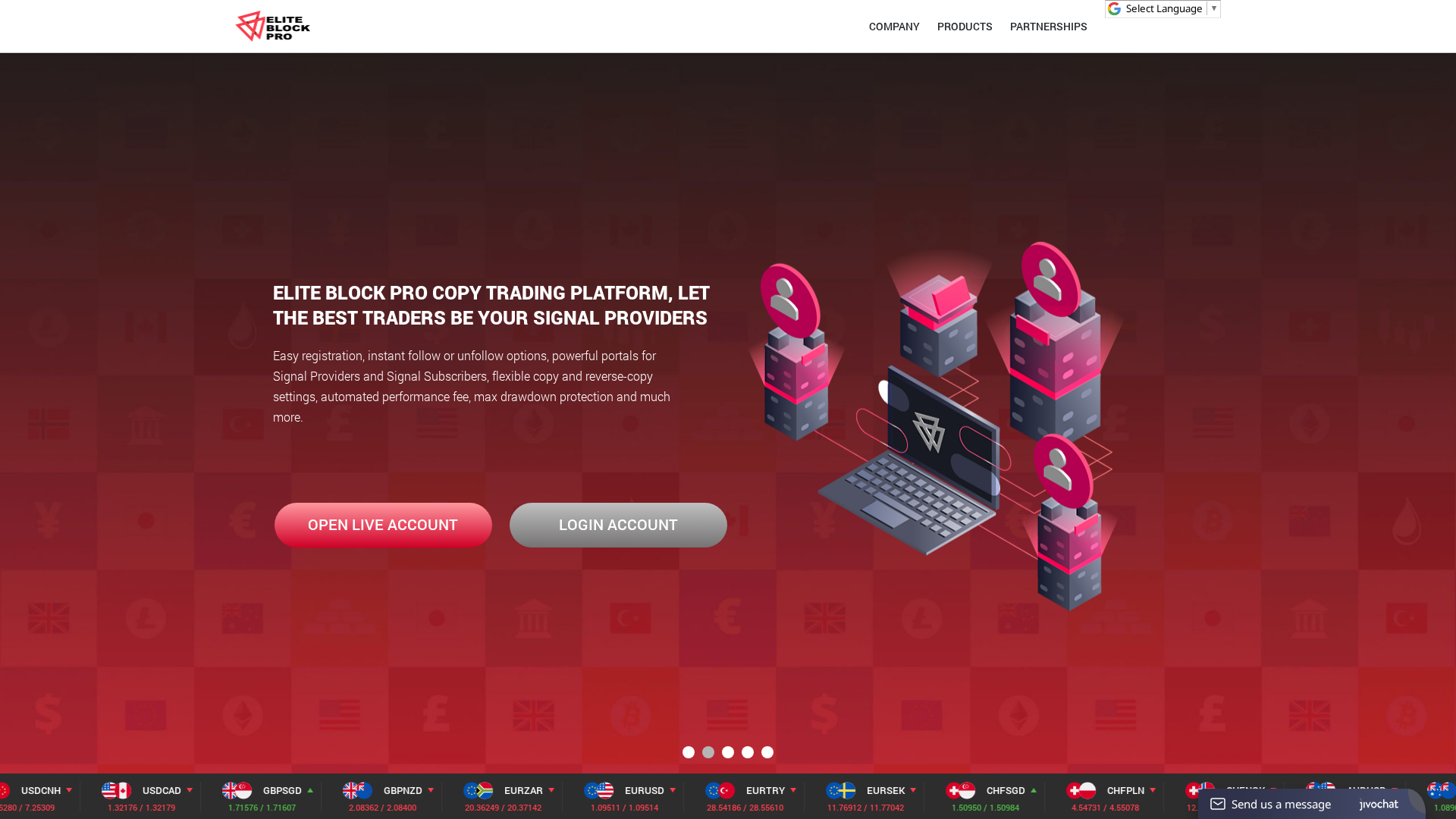 Screenshot of eliteblockpro.com