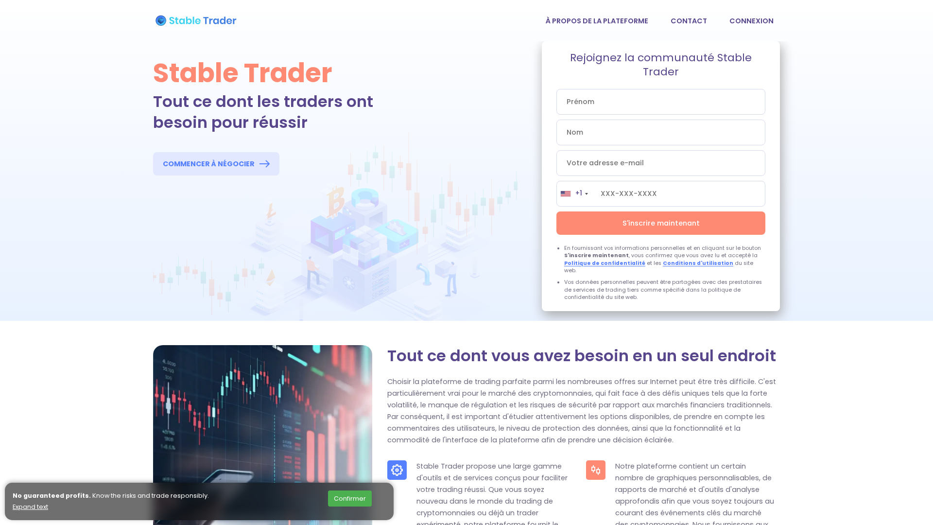 Screenshot of stabletraderai.com