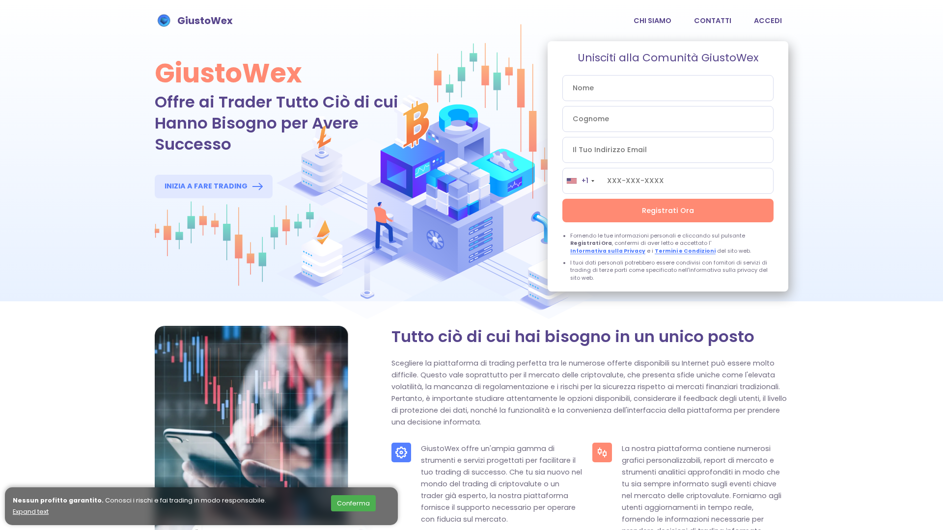 Screenshot of giustowex-ai.com