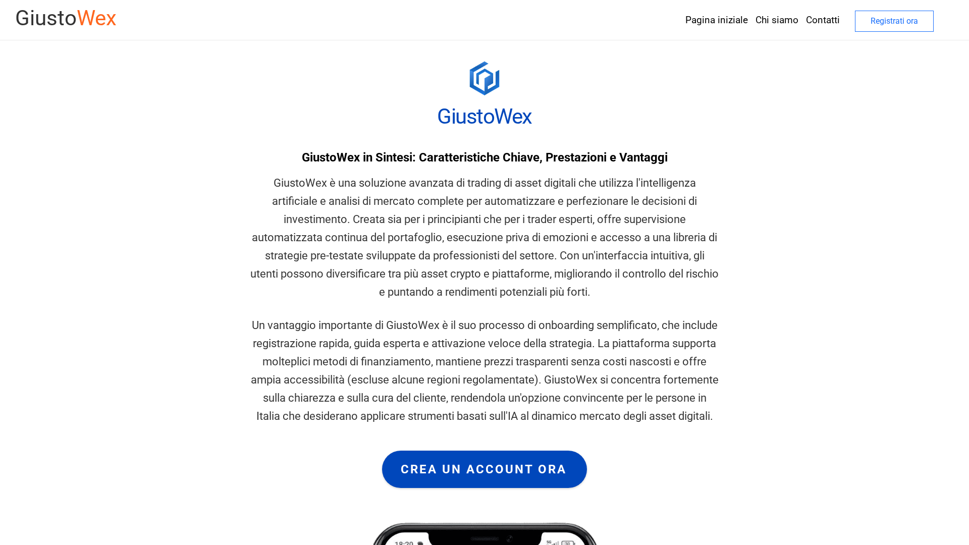 Screenshot of giustowexai.com
