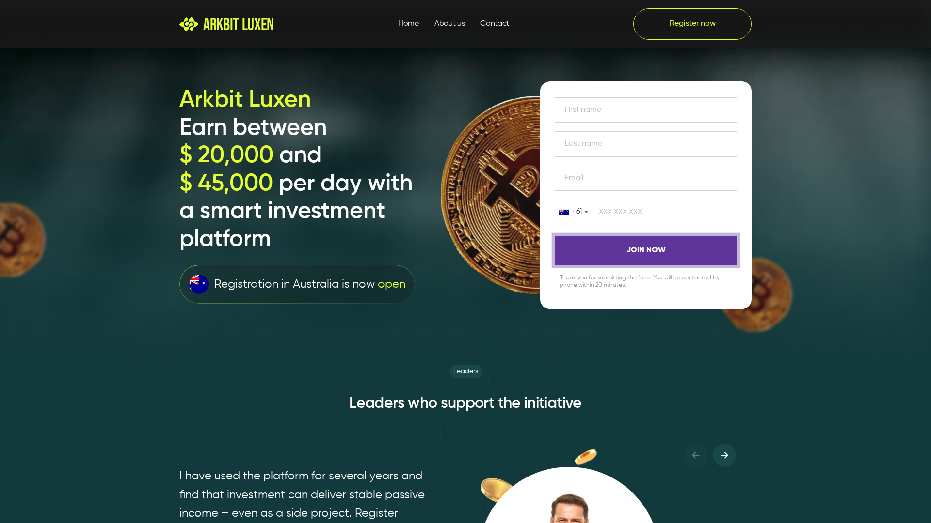 Screenshot of arkbitluxenai.net